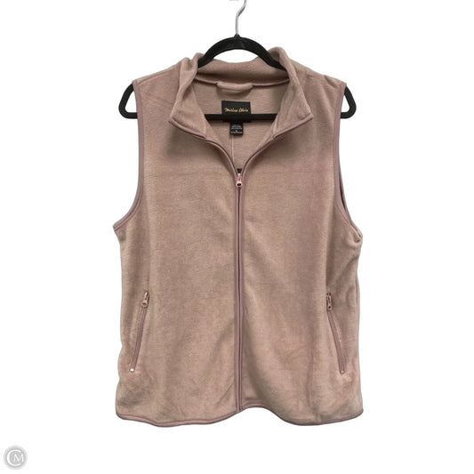 Vest Fleece By Clothes Mentor In Mauve, Size: M
