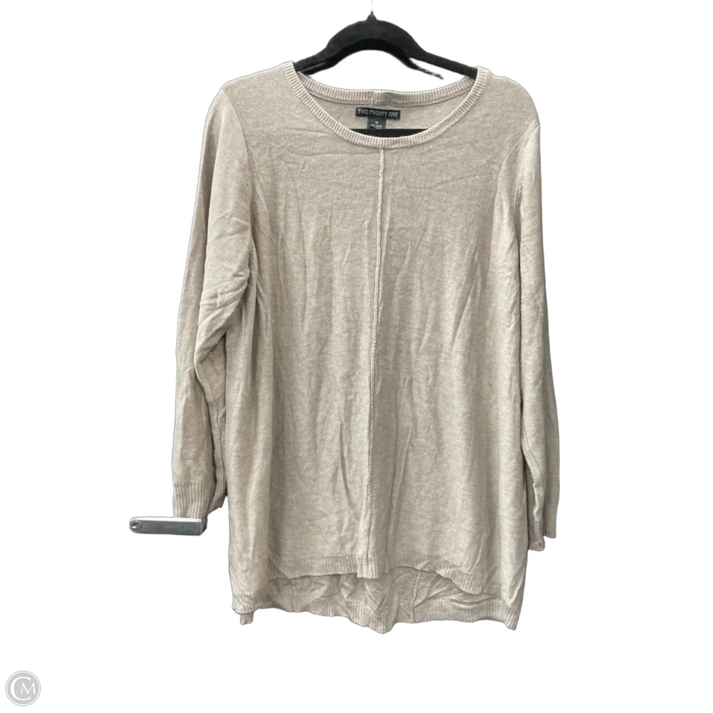 Sweater By Clothes Mentor In Beige, Size: 1x