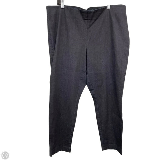Pants Linen By Lauren By Ralph Lauren In Black, Size: 20