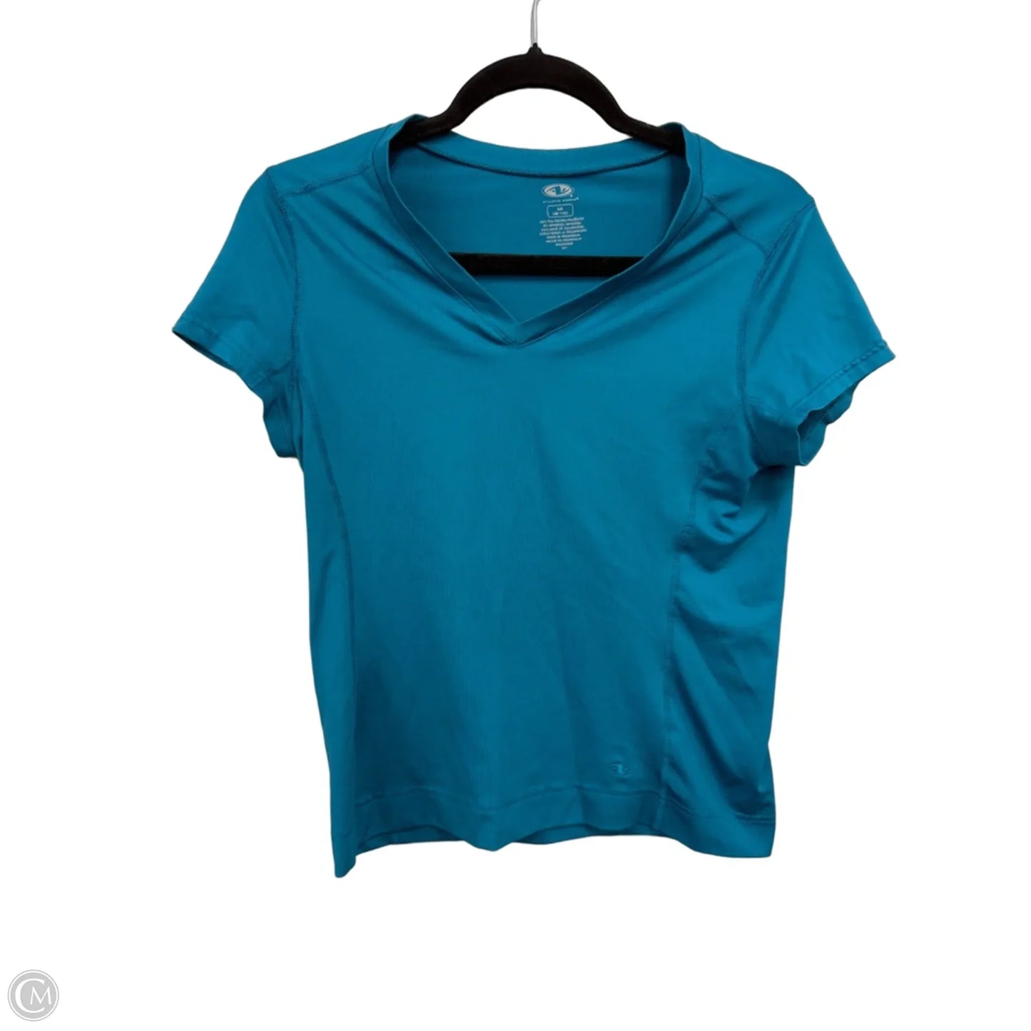 Top Short Sleeve By Athletic Works In Teal, Size: M