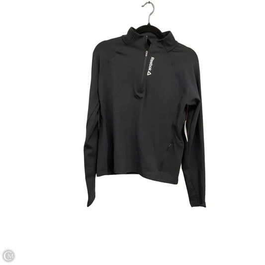 Athletic Jacket By Reebok In Black, Size: L