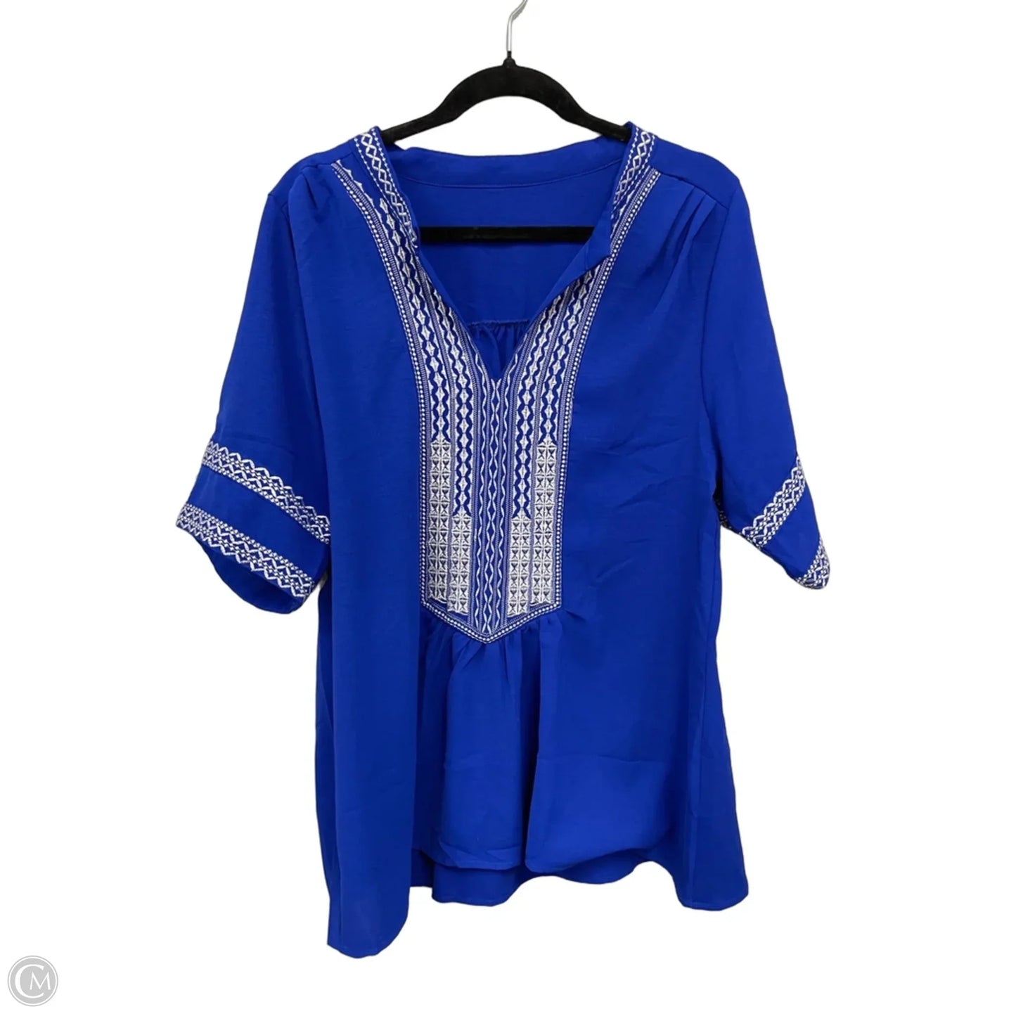 Top Short Sleeve By Clothes Mentor In Blue, Size: L