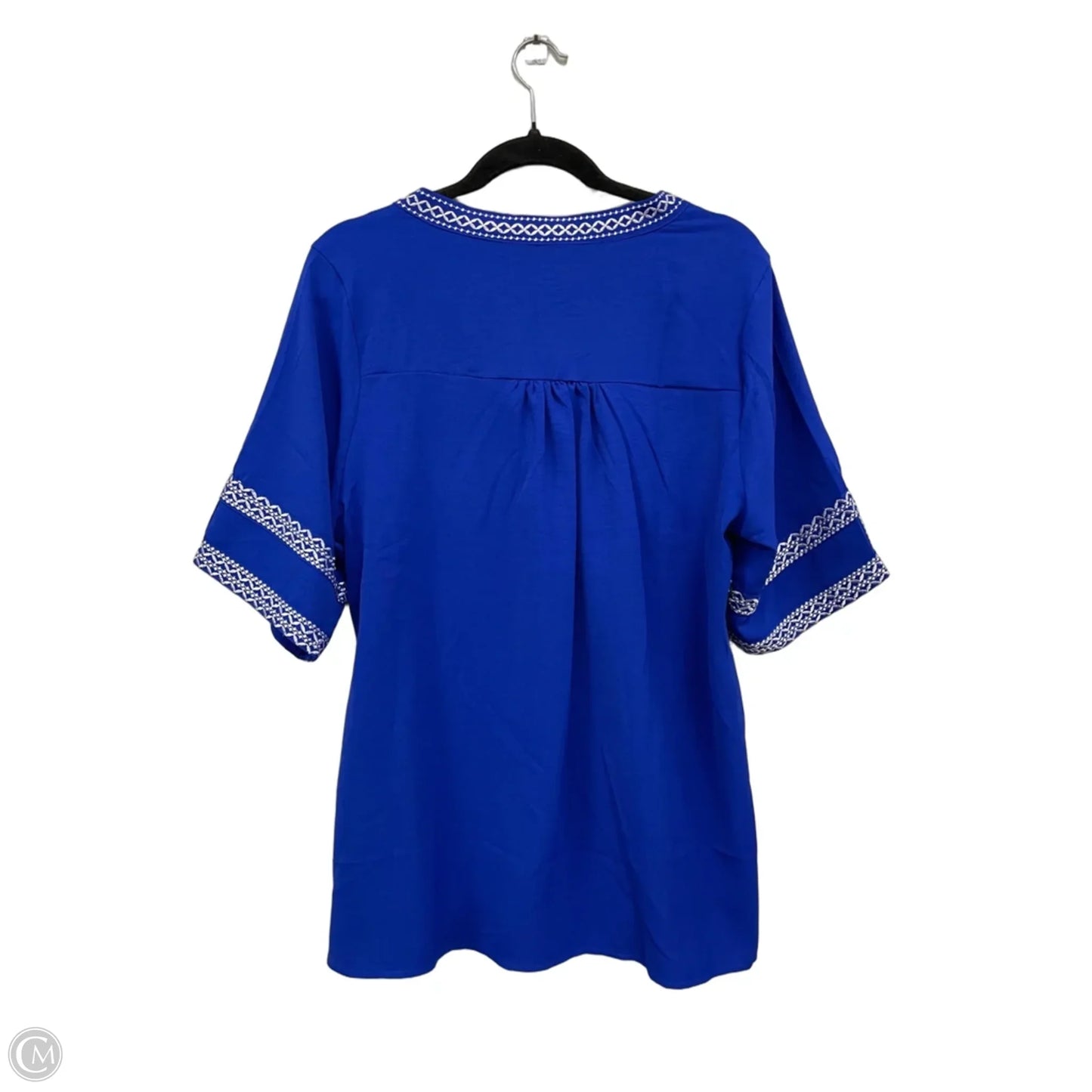 Top Short Sleeve By Clothes Mentor In Blue, Size: L