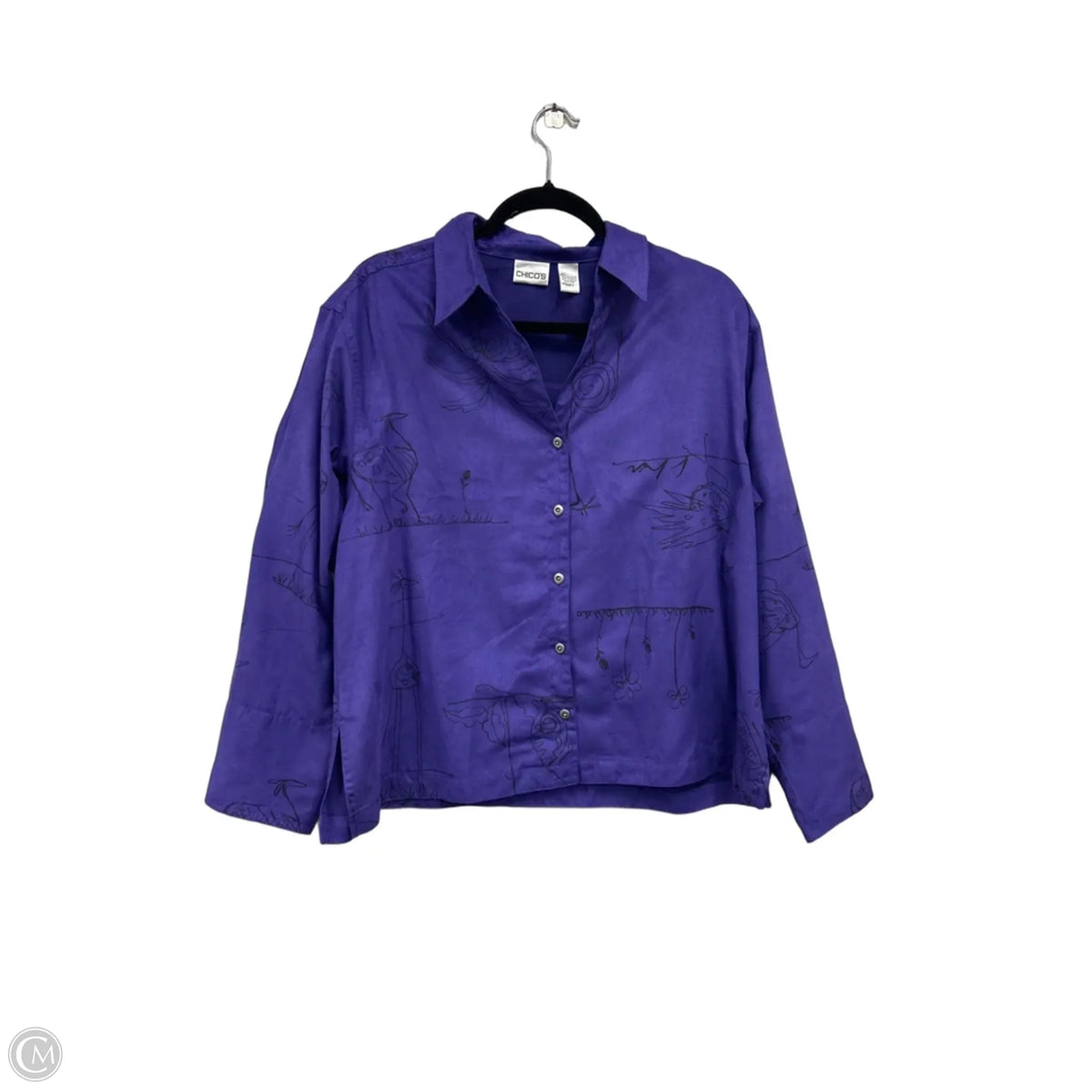 Top Long Sleeve By Chicos In Purple, Size: 2