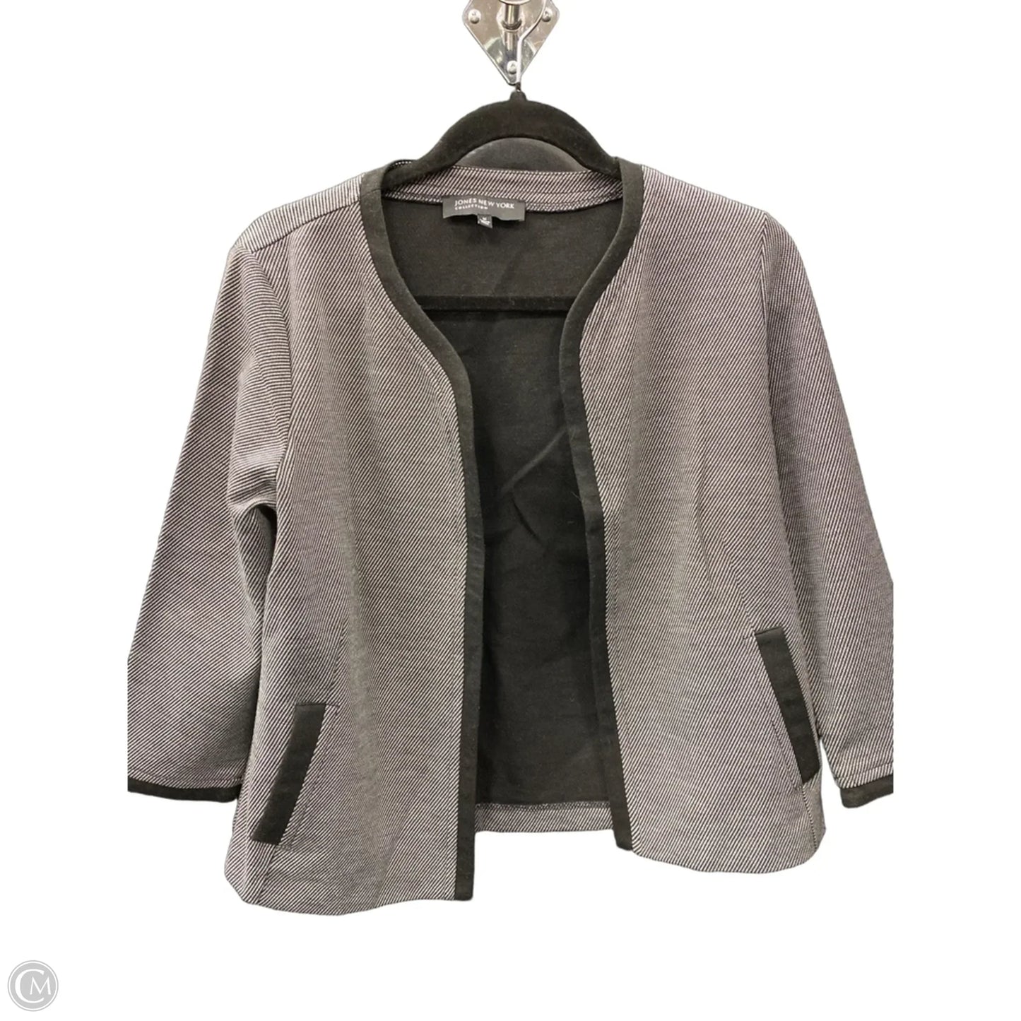 Cardigan By Jones New York In Black & White, Size: M