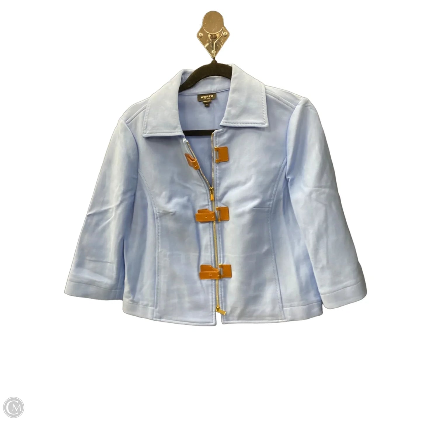 Jacket Denim By Worth Ny In Blue, Size: S