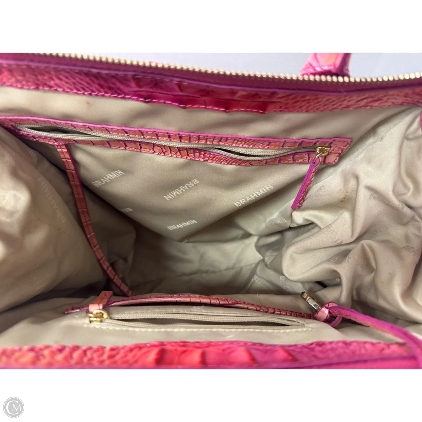 Handbag Designer By Brahmin, Size: Large