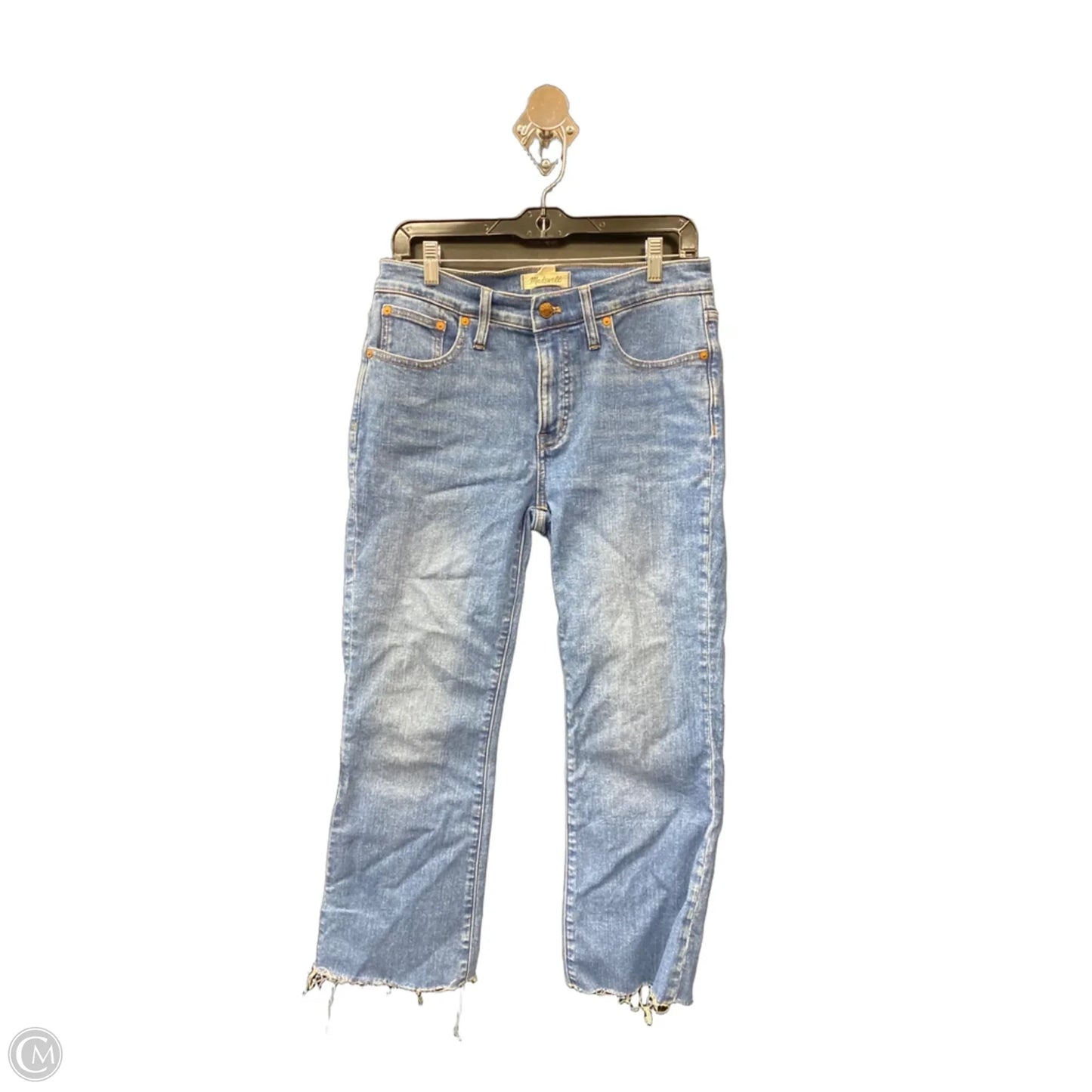 Jeans Cropped By Madewell In Blue Denim, Size: 6