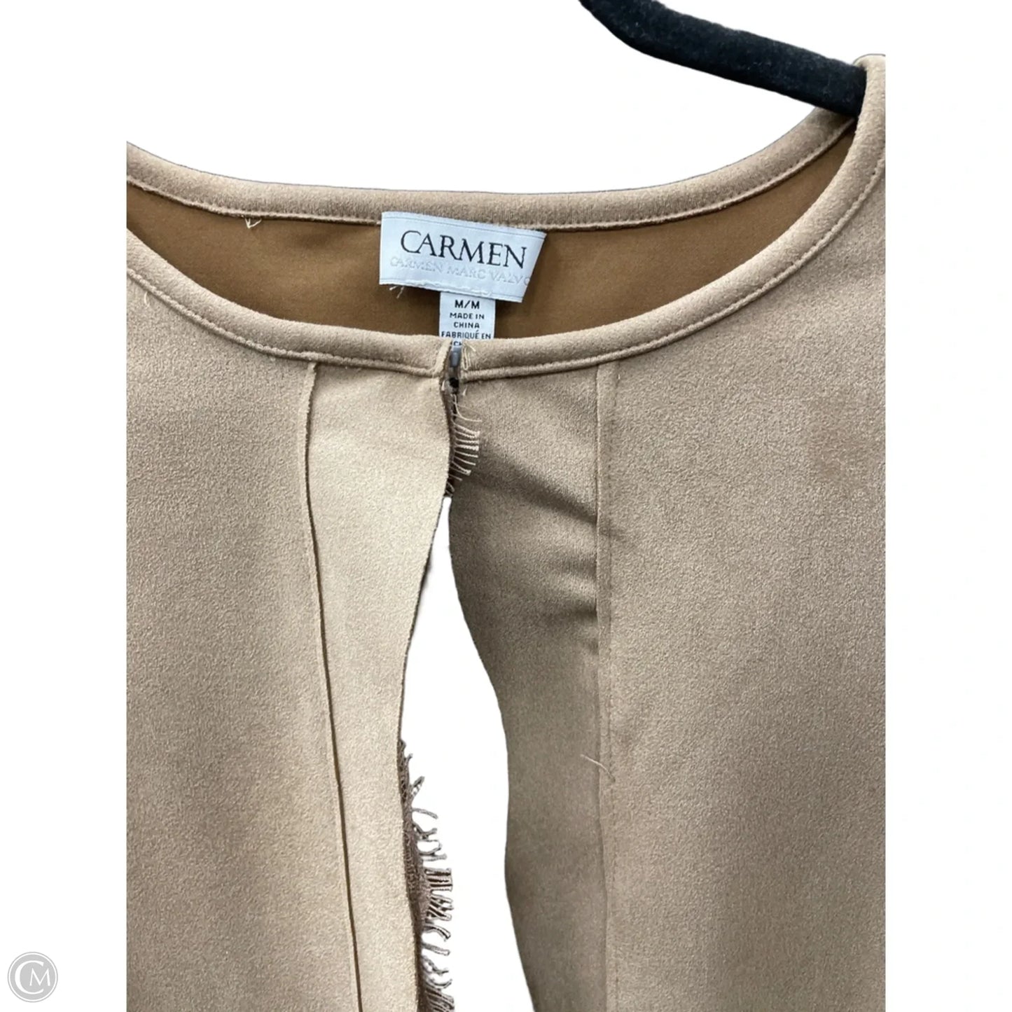 Jacket Other By Carmen By Carmen Marc Valvo In Tan, Size: M