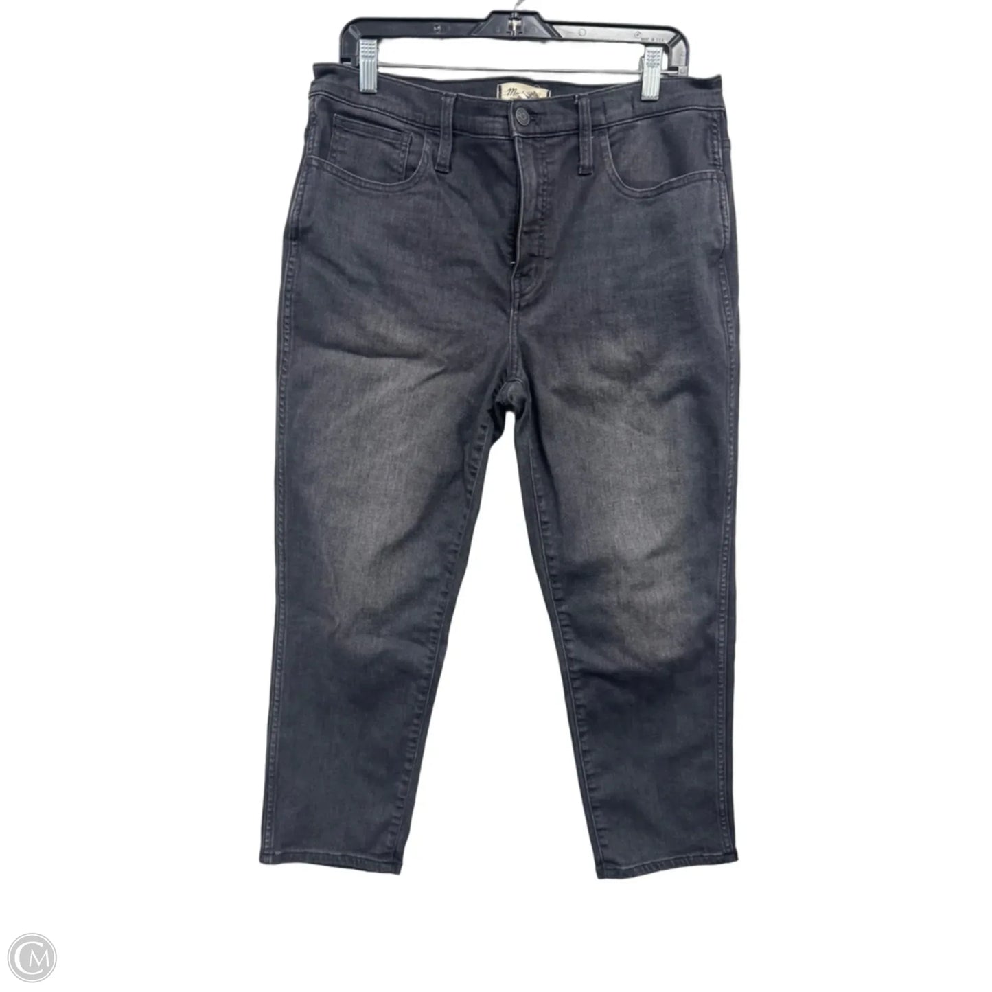 Jeans Straight By Madewell In Black, Size: 12