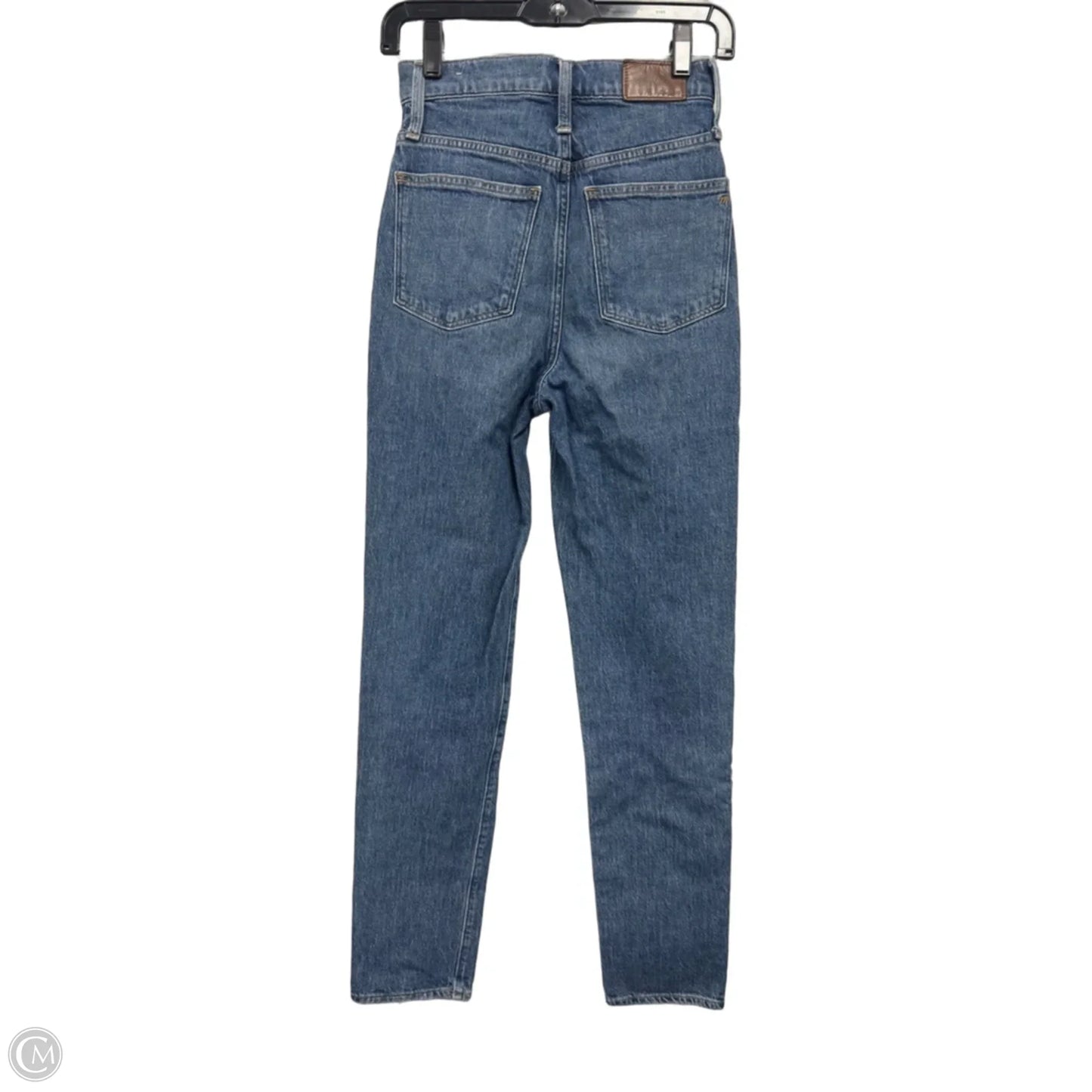 Jeans Straight By Madewell In Blue Denim, Size: 0