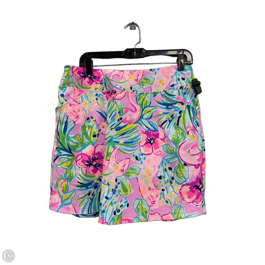 Skort Designer By Lilly Pulitzer In Blue & Pink, Size: 10