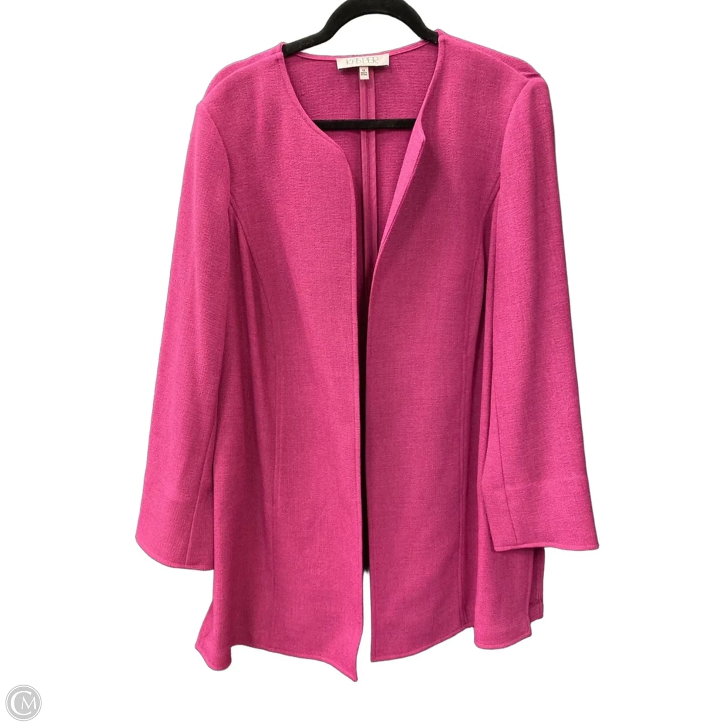 Blouse Long Sleeve By Kasper In Purple, Size: 1x