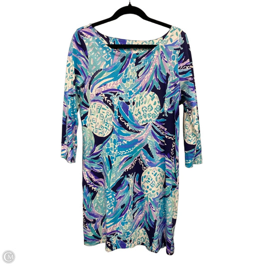 Dress Designer By Lilly Pulitzer In Blue & Purple, Size: L