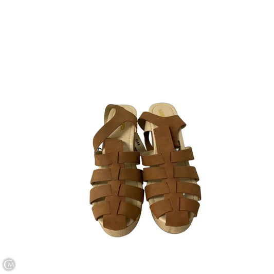 Shoes Heels Block By Clothes Mentor In Tan, Size: 11