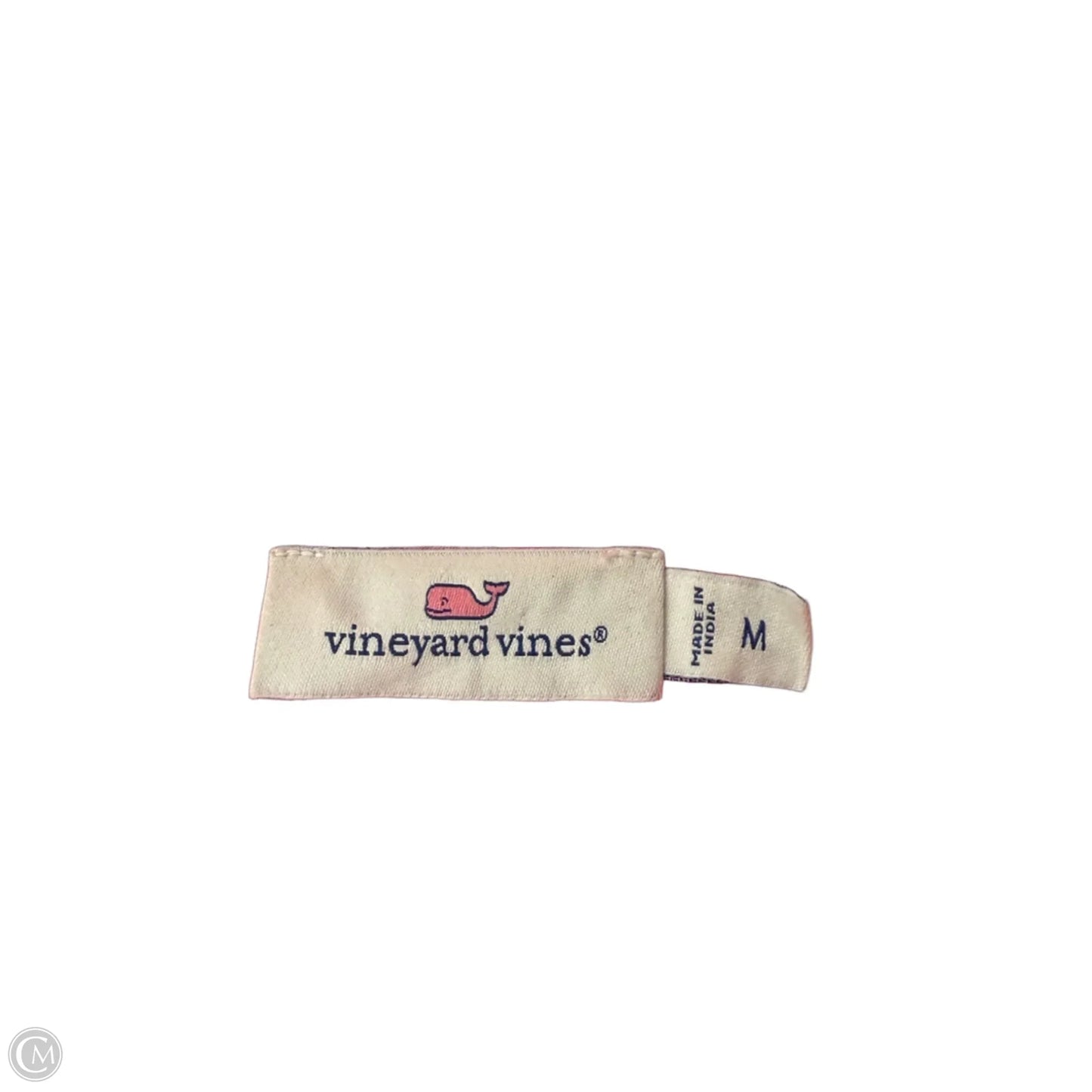 Dress Casual Midi By Vineyard Vines In Pink & White, Size: M