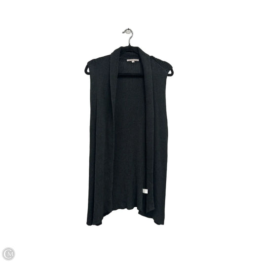 Vest Sweater By Gap In Black, Size: M