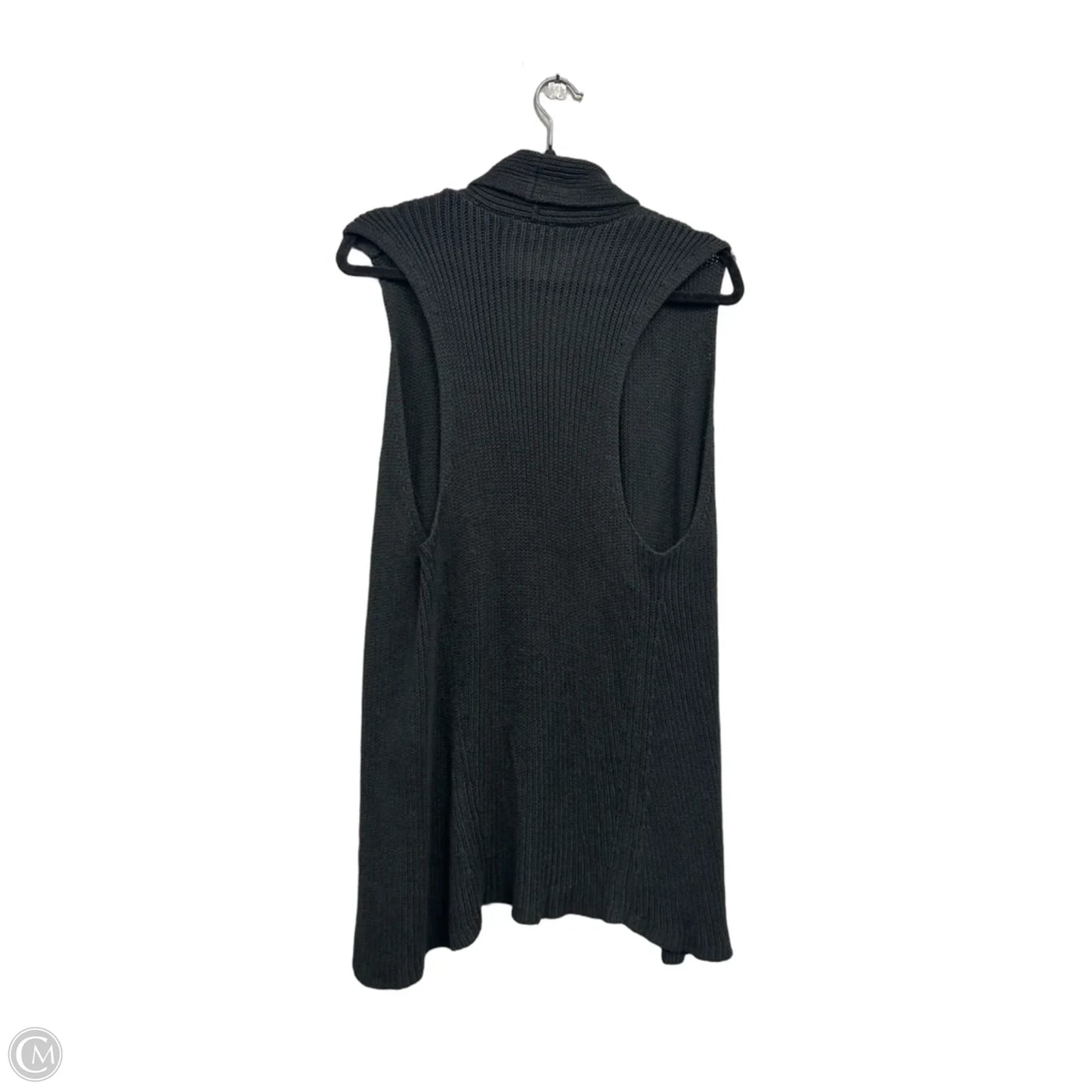 Vest Sweater By Gap In Black, Size: M