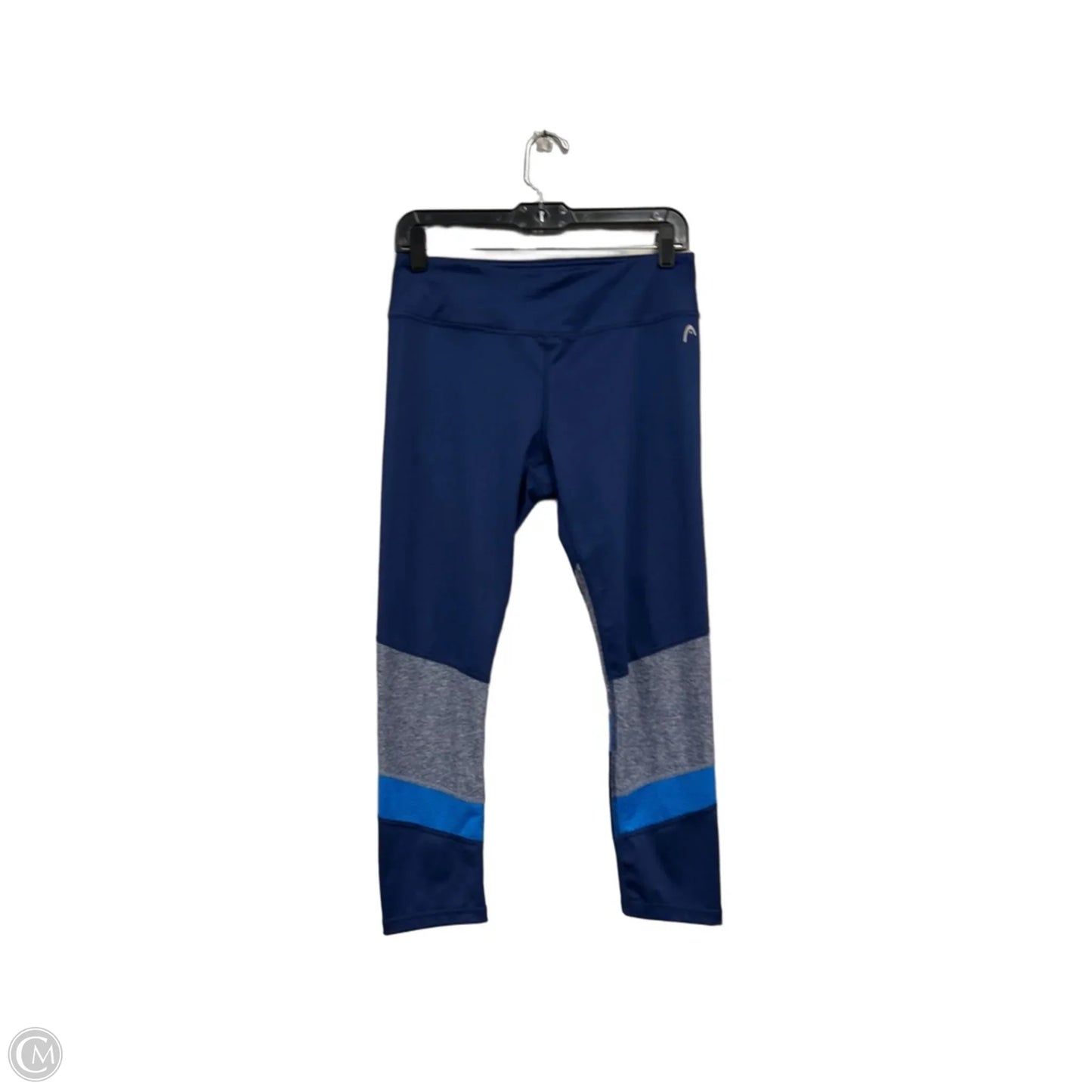 Athletic Leggings Capris By Head In Blue & Grey, Size: M