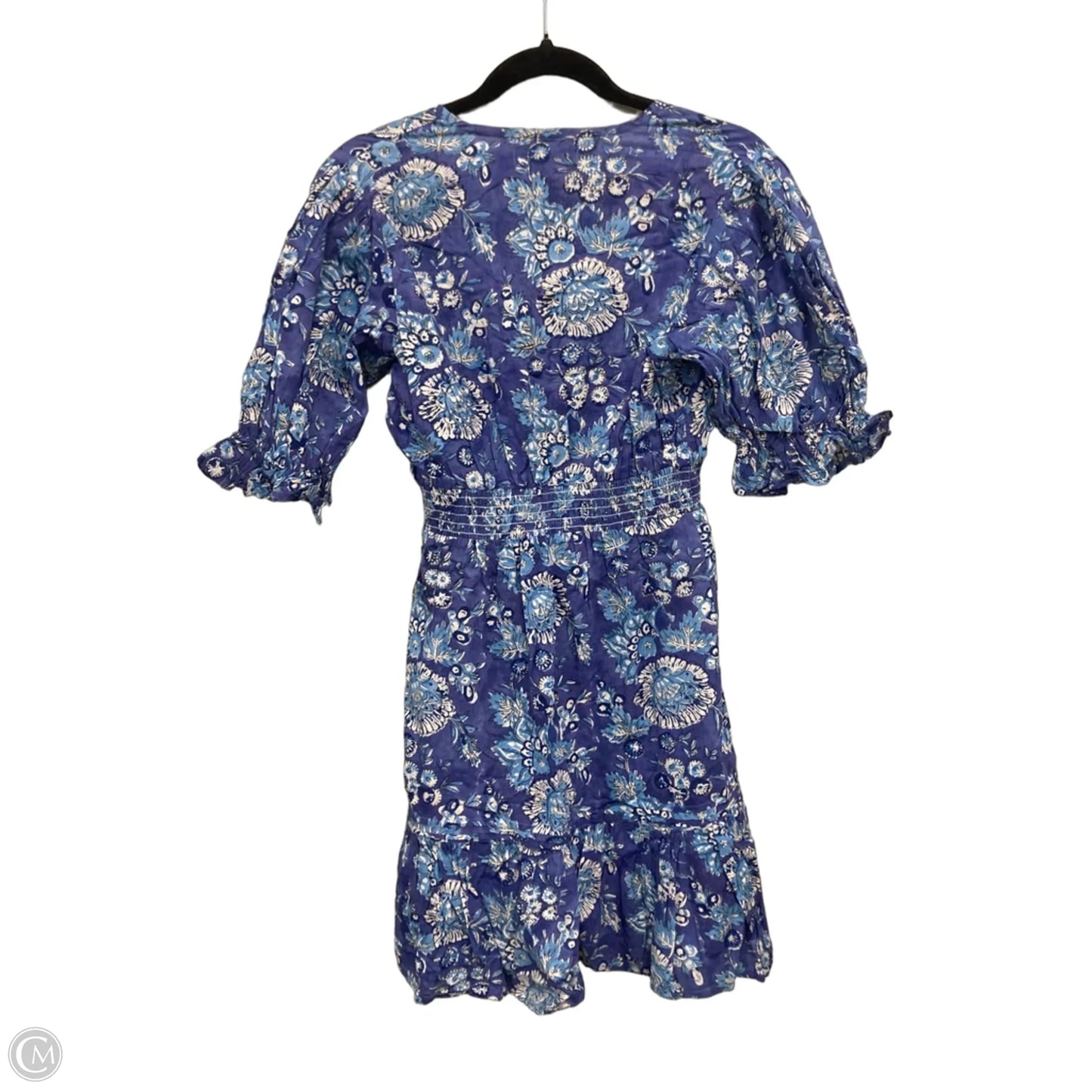 Dress Casual Short By Clothes Mentor In Blue & White, Size: L