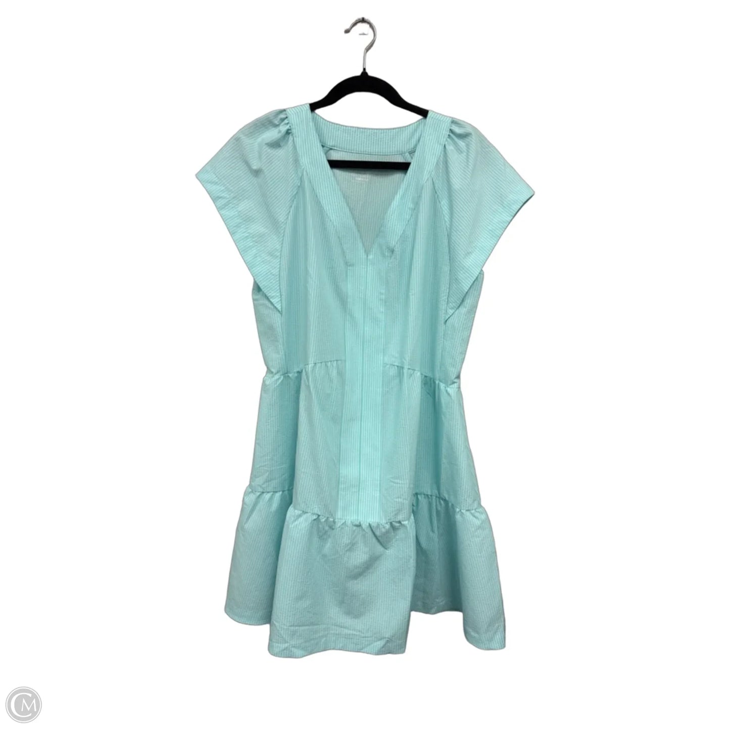 Dress Casual Short By Vineyard Vines In Blue & White, Size: L