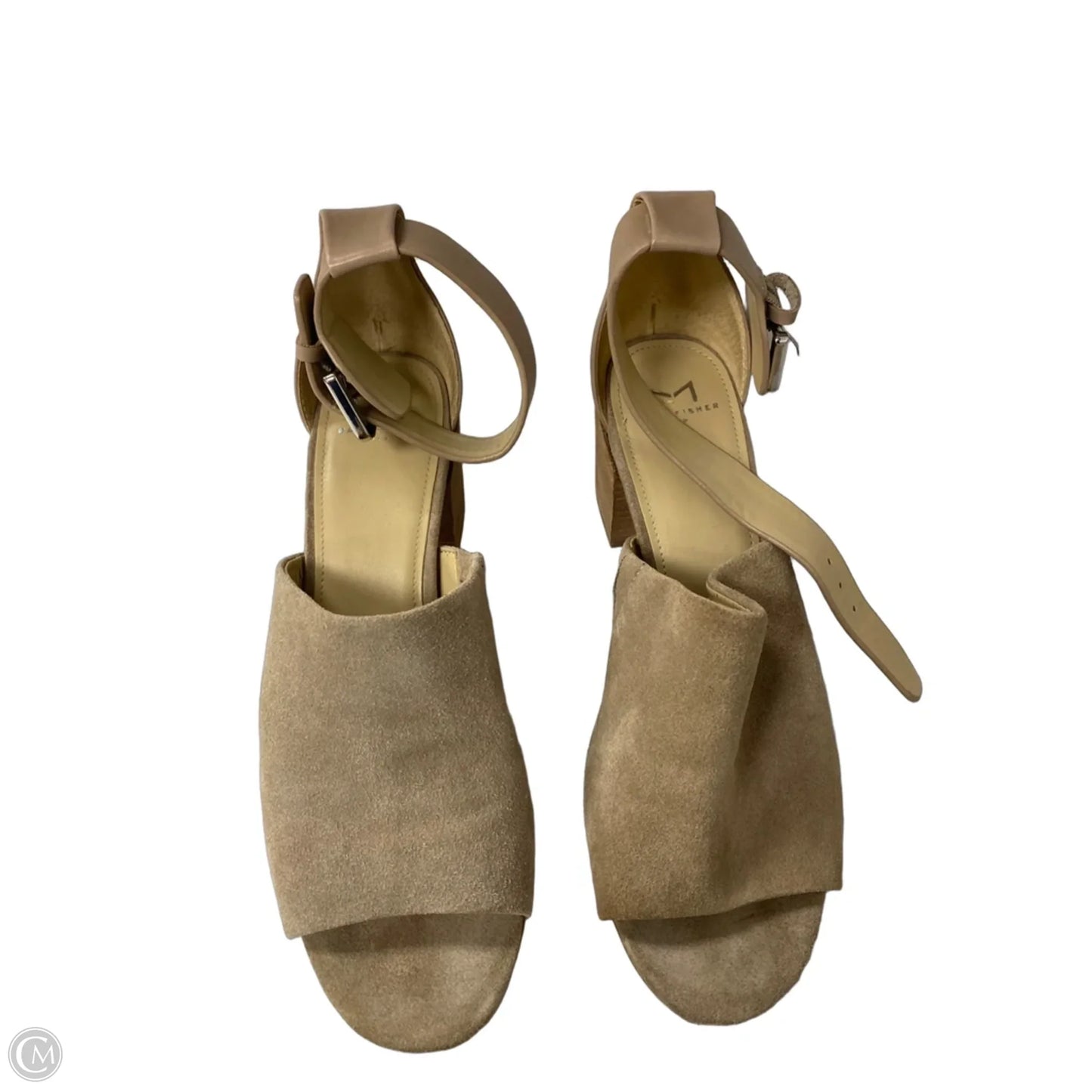 Shoes Heels Block By Marc Fisher In Tan, Size: 8.5