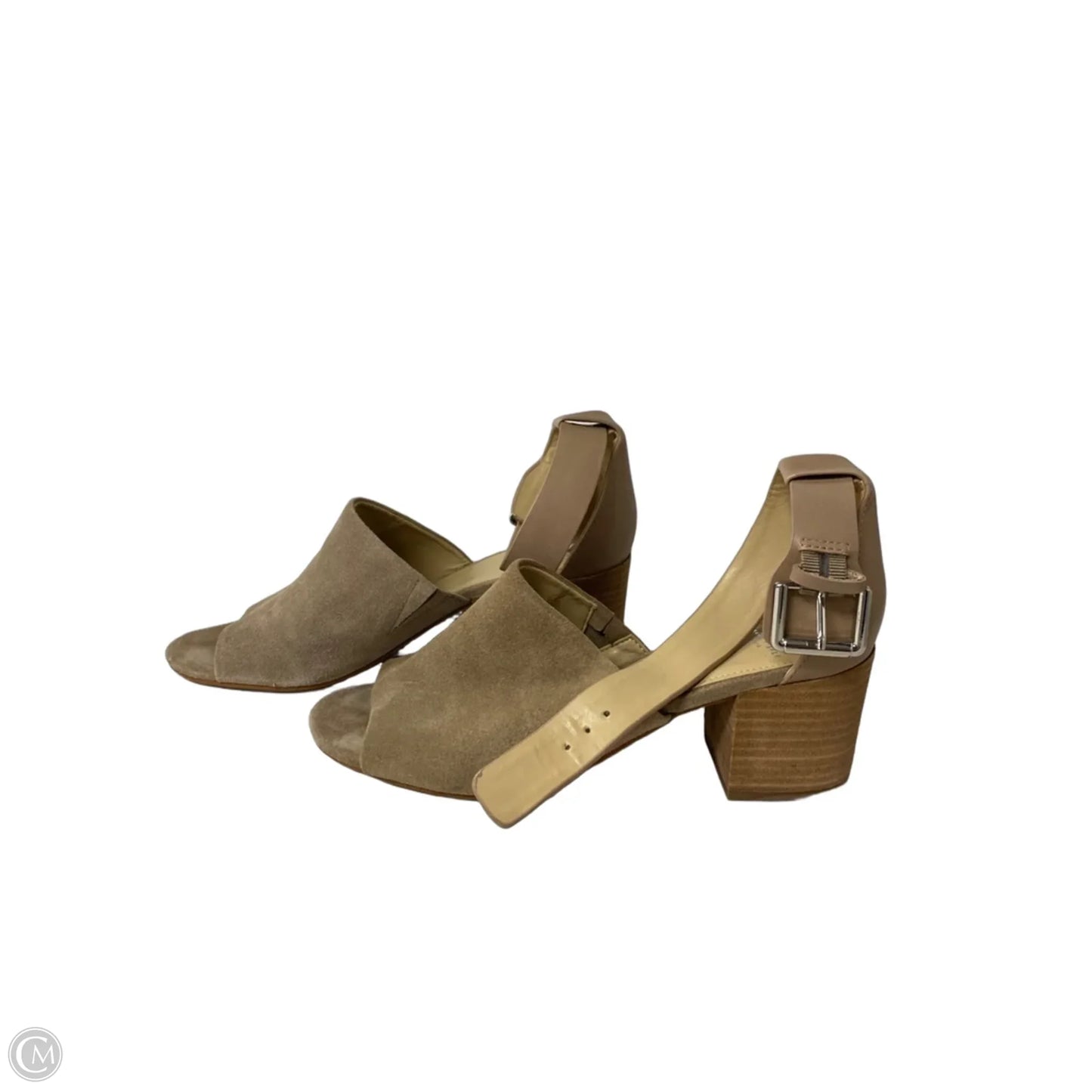 Shoes Heels Block By Marc Fisher In Tan, Size: 8.5