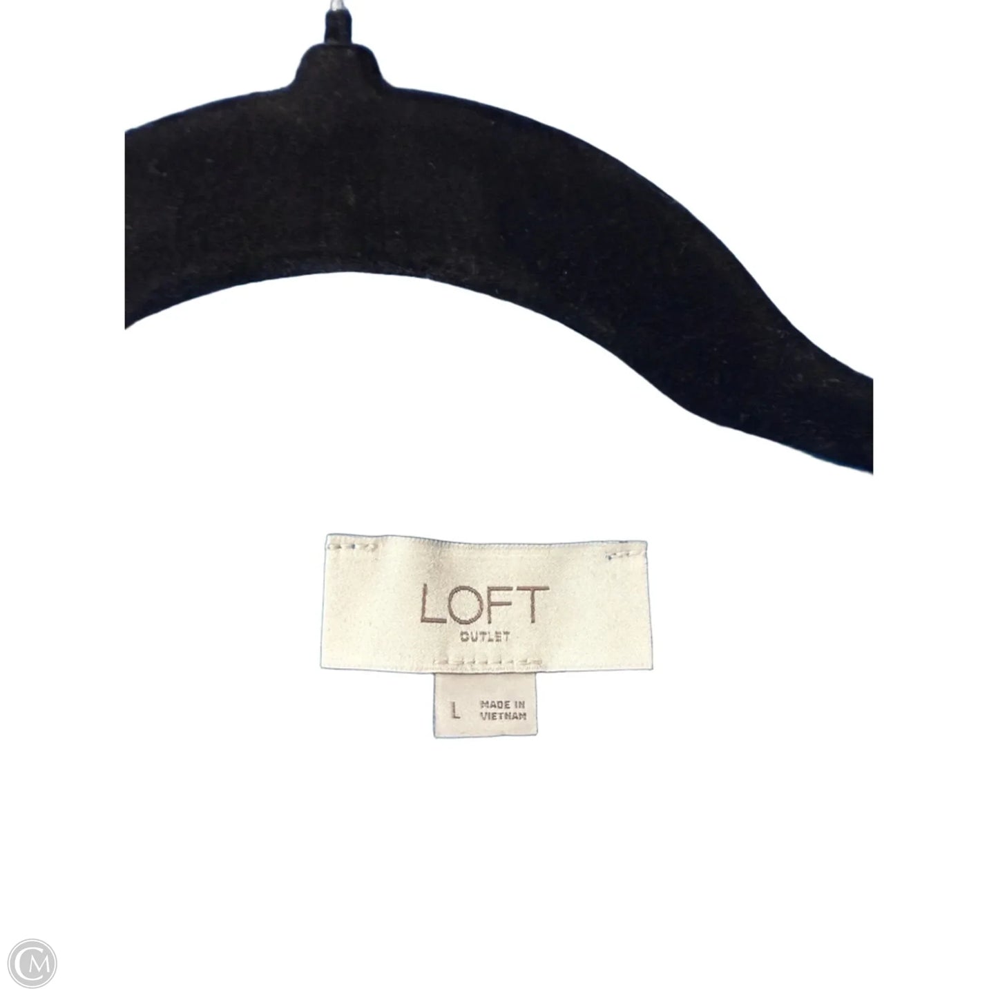 Top Short Sleeve By Loft In Blue, Size: L