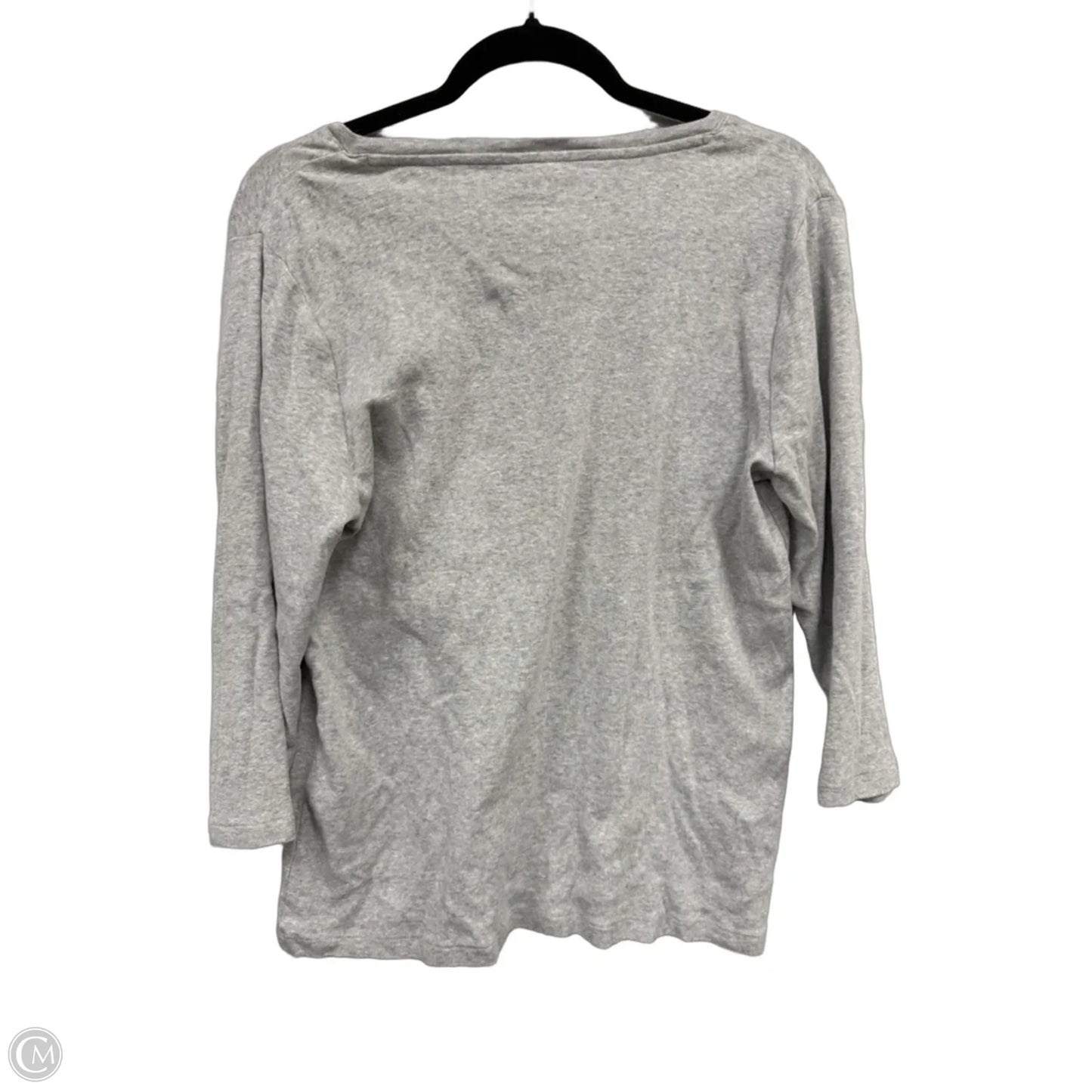 Top Long Sleeve By Chicos In Grey, Size: L