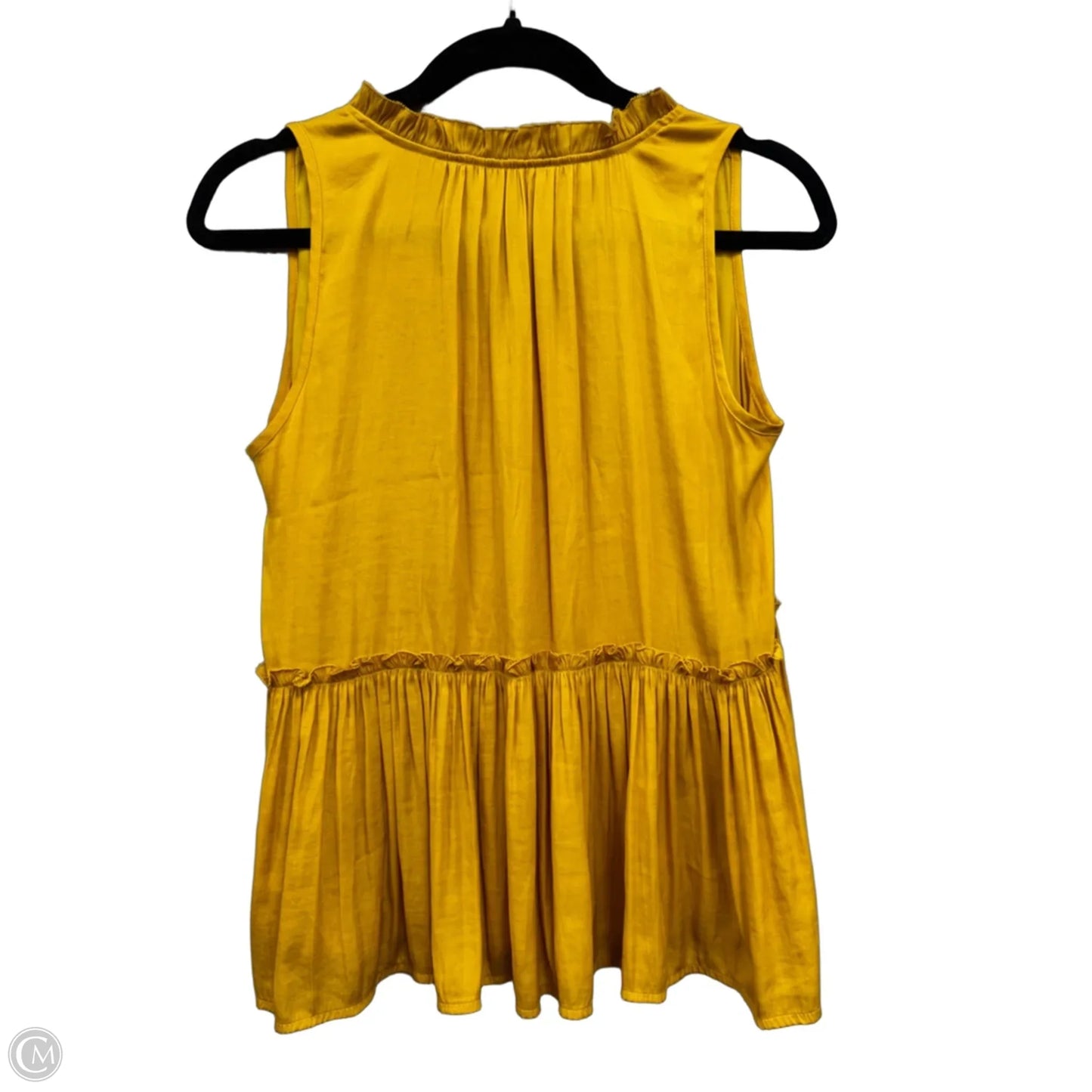 Blouse Sleeveless By Loft In Yellow, Size: Xs