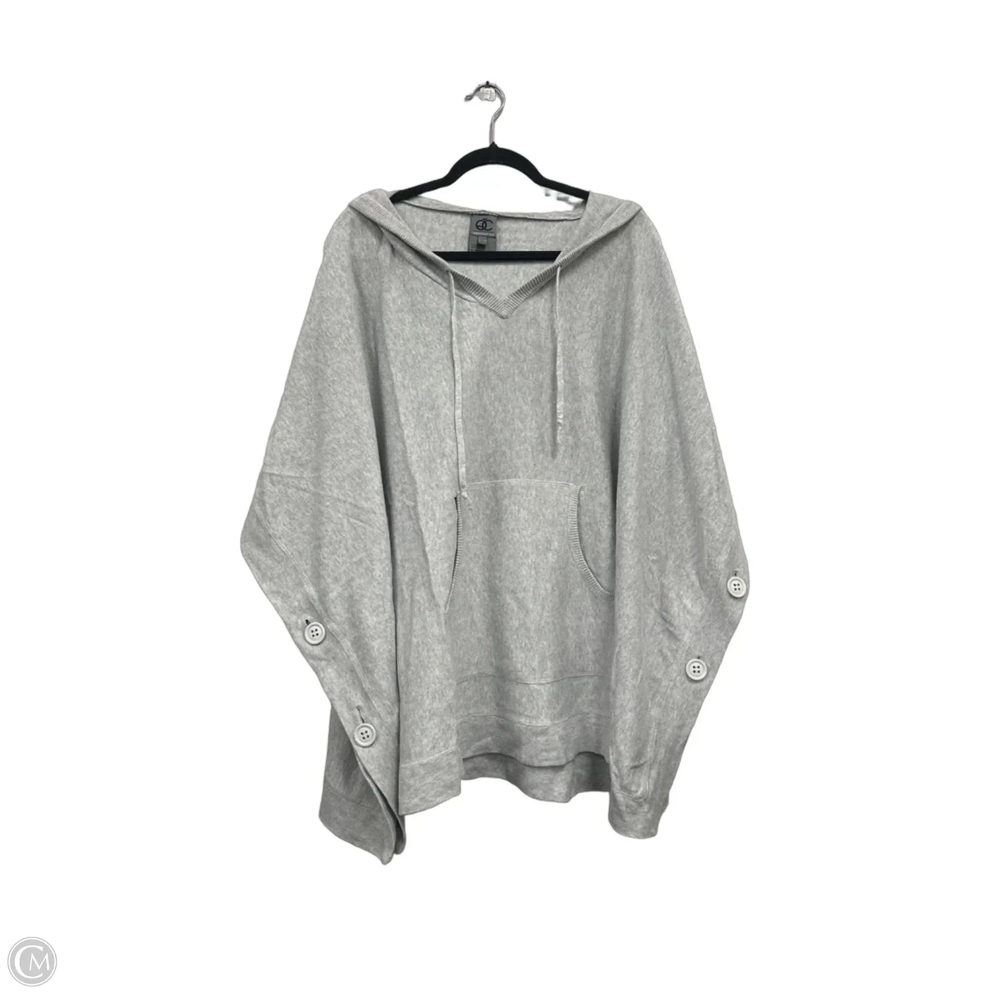 Poncho By Clothes Mentor In Grey, Size: Osfm