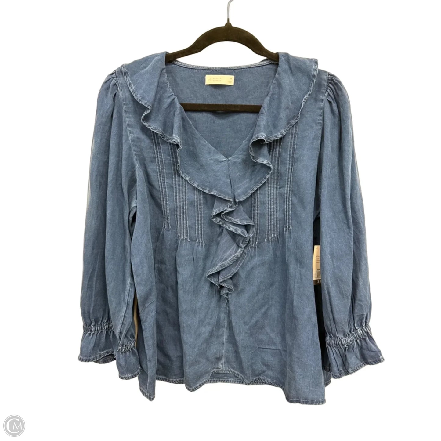 Top 3/4 Sleeve By Lc Lauren Conrad In Navy, Size: M