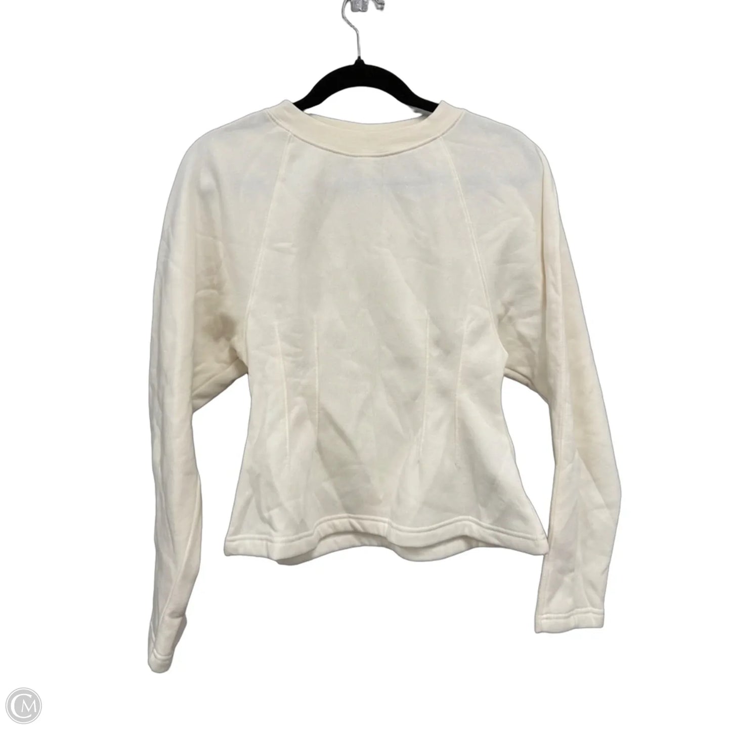 Sweatshirt Crewneck By H&m In Cream, Size: Xs