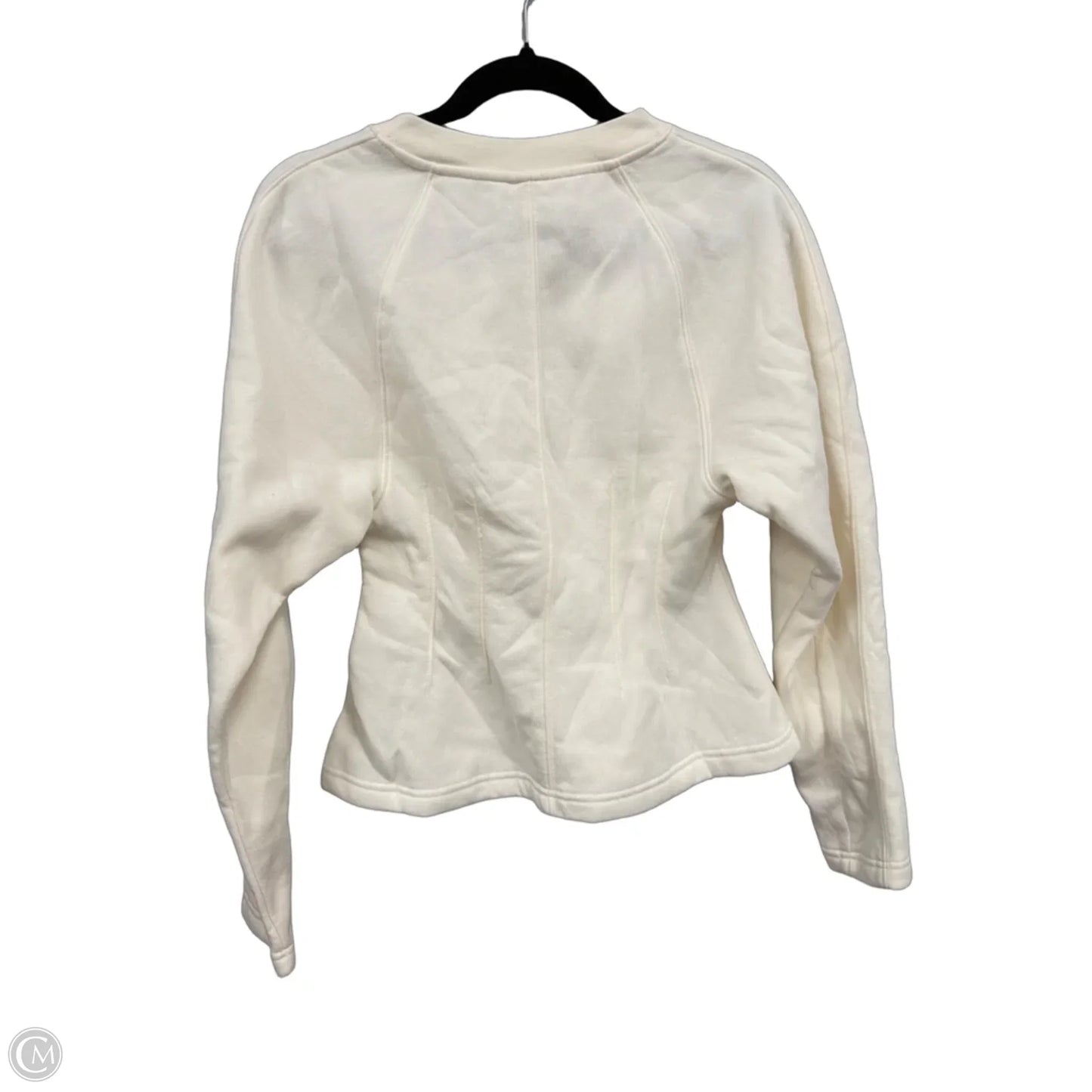Sweatshirt Crewneck By H&m In Cream, Size: Xs