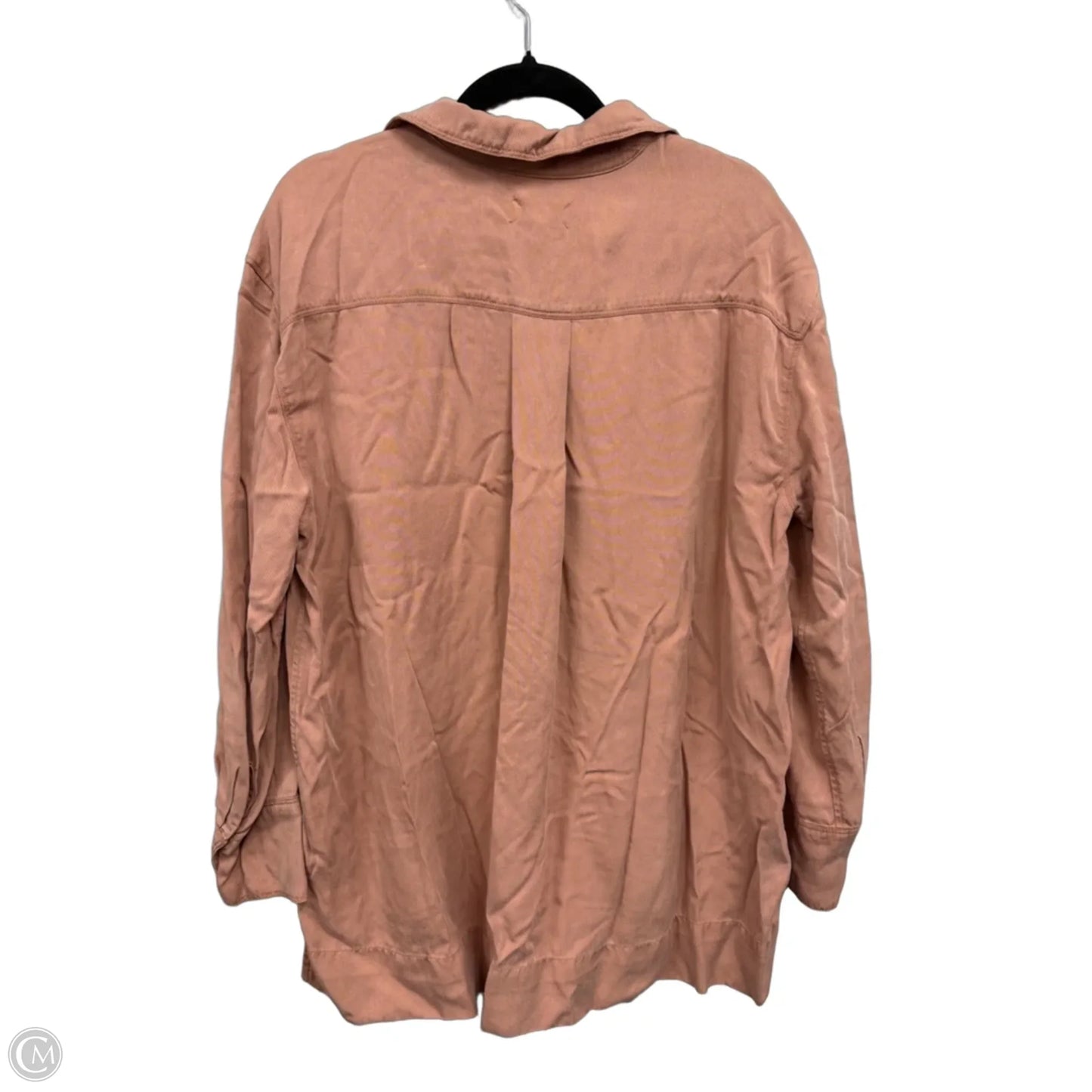 Top Long Sleeve By Lou And Grey In Peach, Size: M