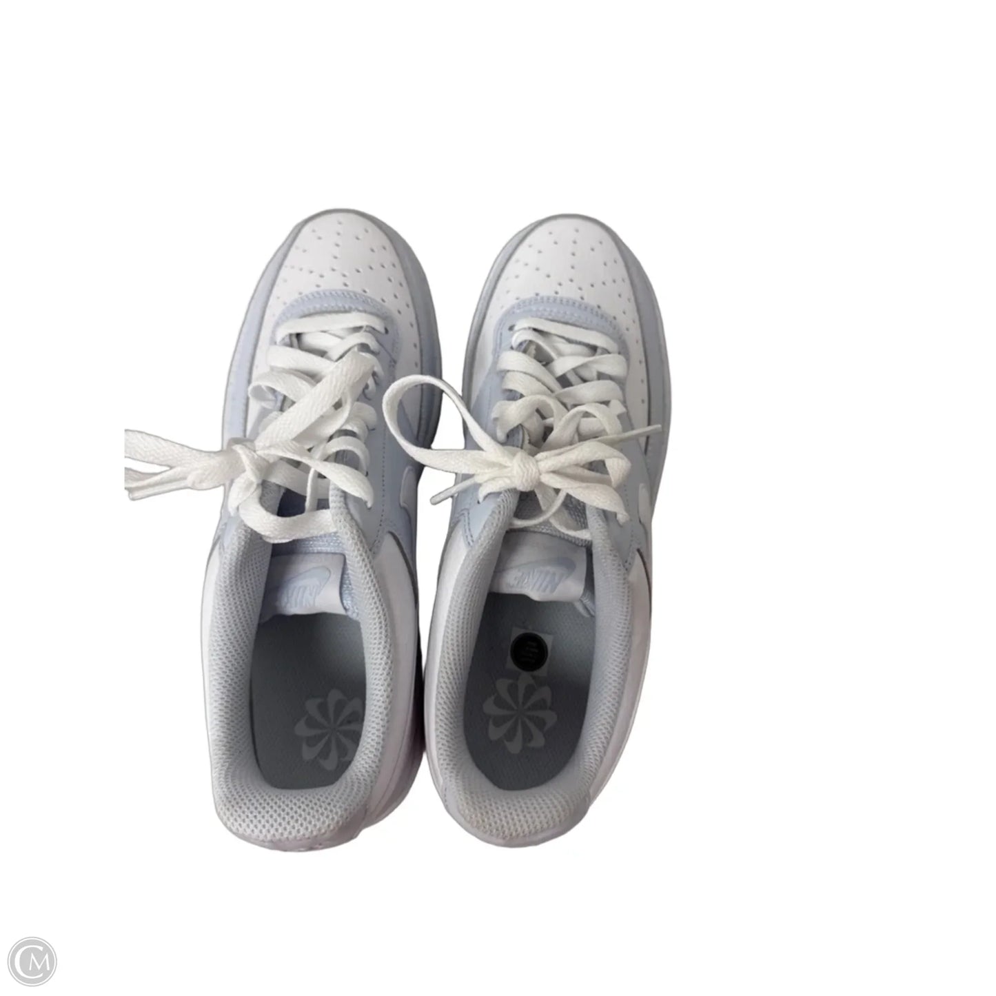 Shoes Flats By Nike In Blue & White, Size: 9.5