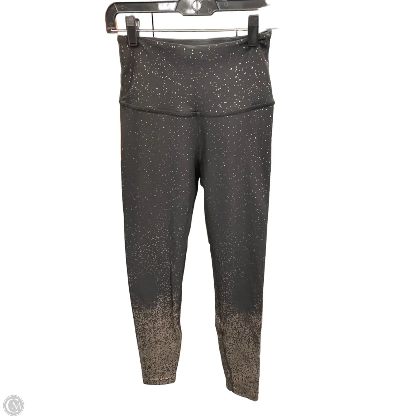 Athletic Leggings By Beyond Yoga In Black & Silver, Size: M