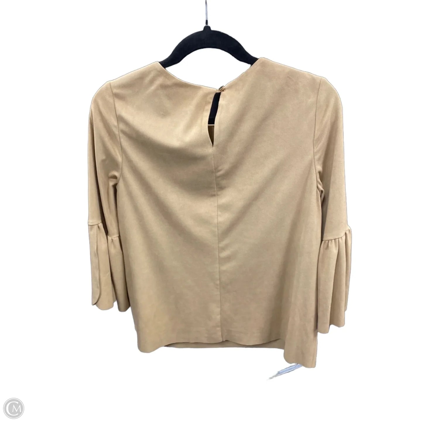 Blouse 3/4 Sleeve By Crown And Ivy In Beige, Size: M