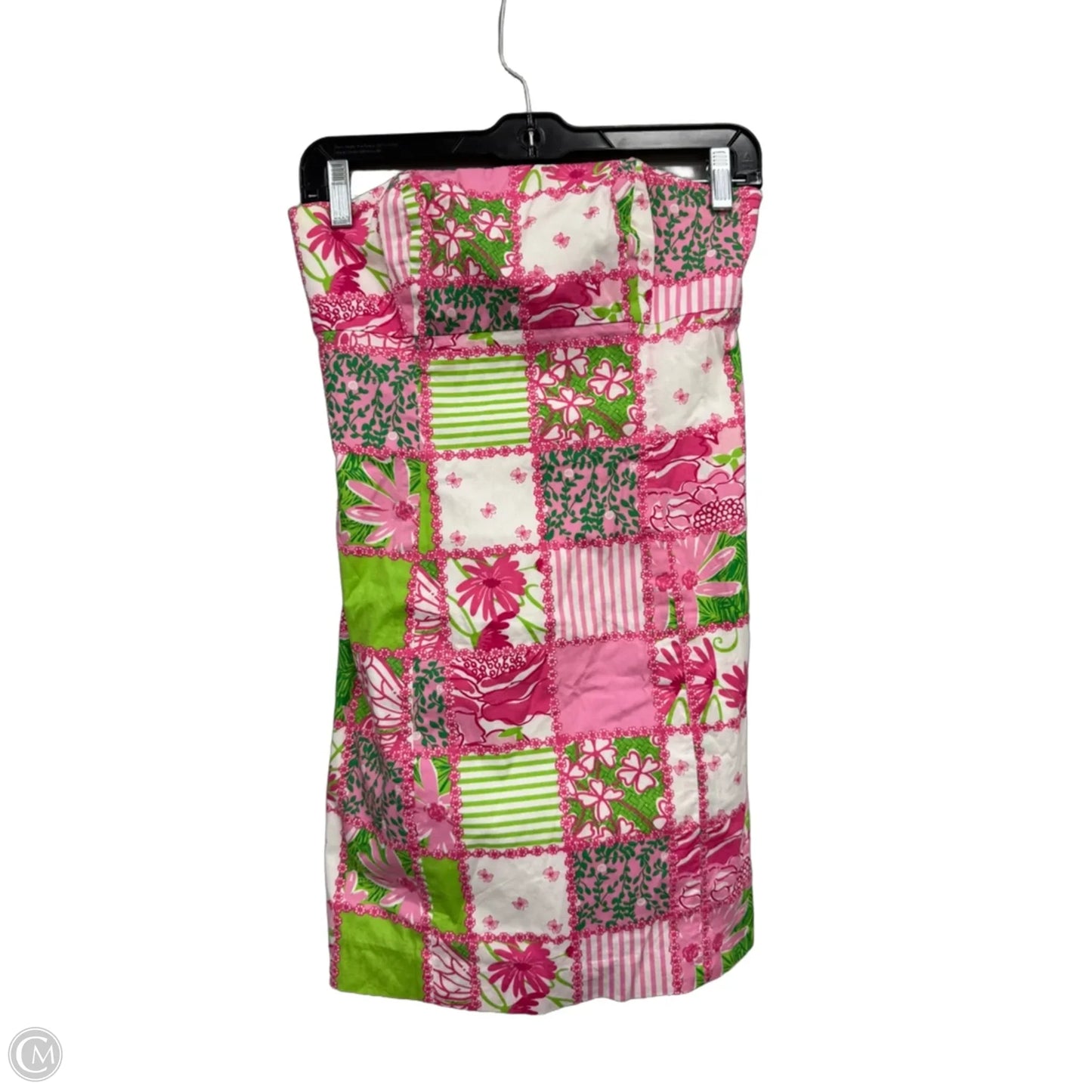 Dress Designer By Lilly Pulitzer In Green & Pink, Size: 0