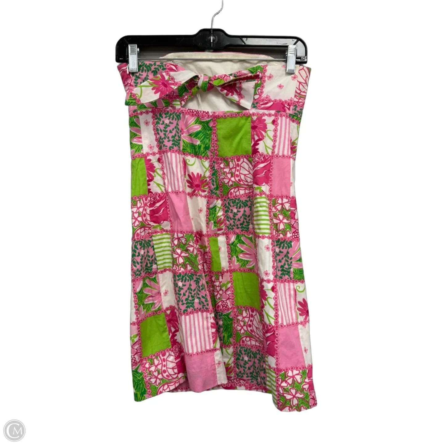 Dress Designer By Lilly Pulitzer In Green & Pink, Size: 0