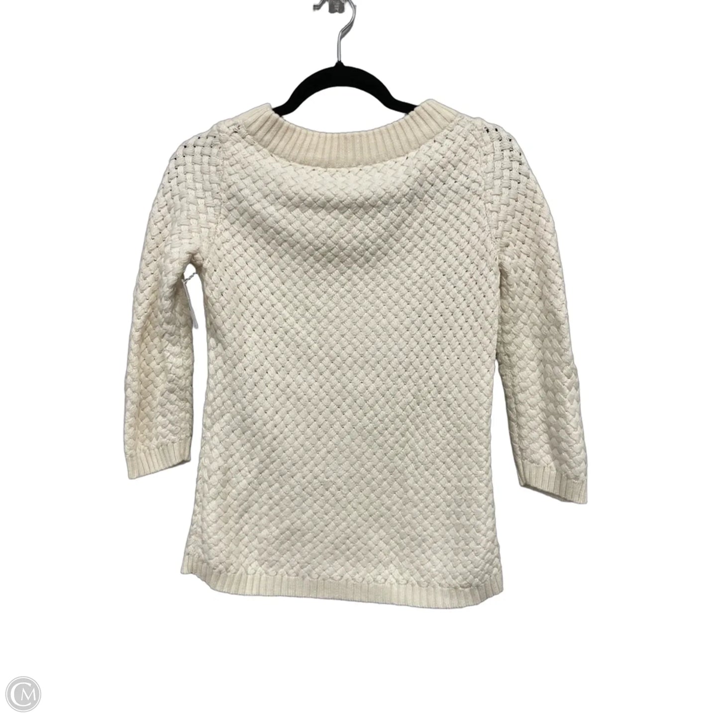 Sweater By Talbots In Cream, Size: S