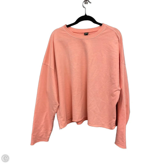 Sweatshirt Crewneck By Wild Fable In Peach, Size: L