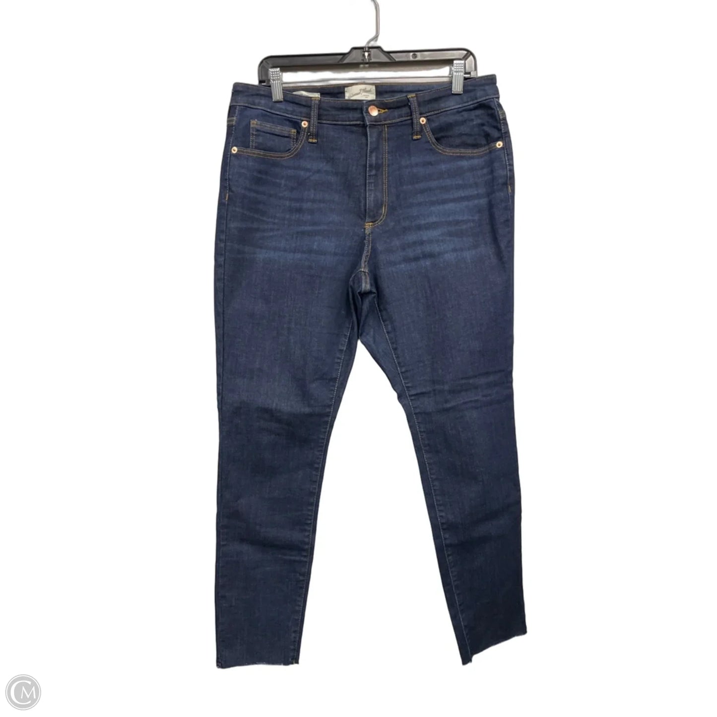 Jeans Cropped By Universal Thread In Blue Denim, Size: 14