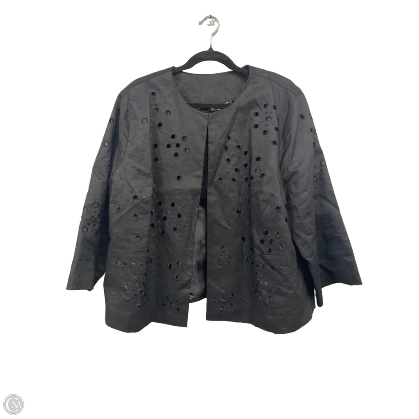 Blazer By Clothes Mentor In Black, Size: 2x