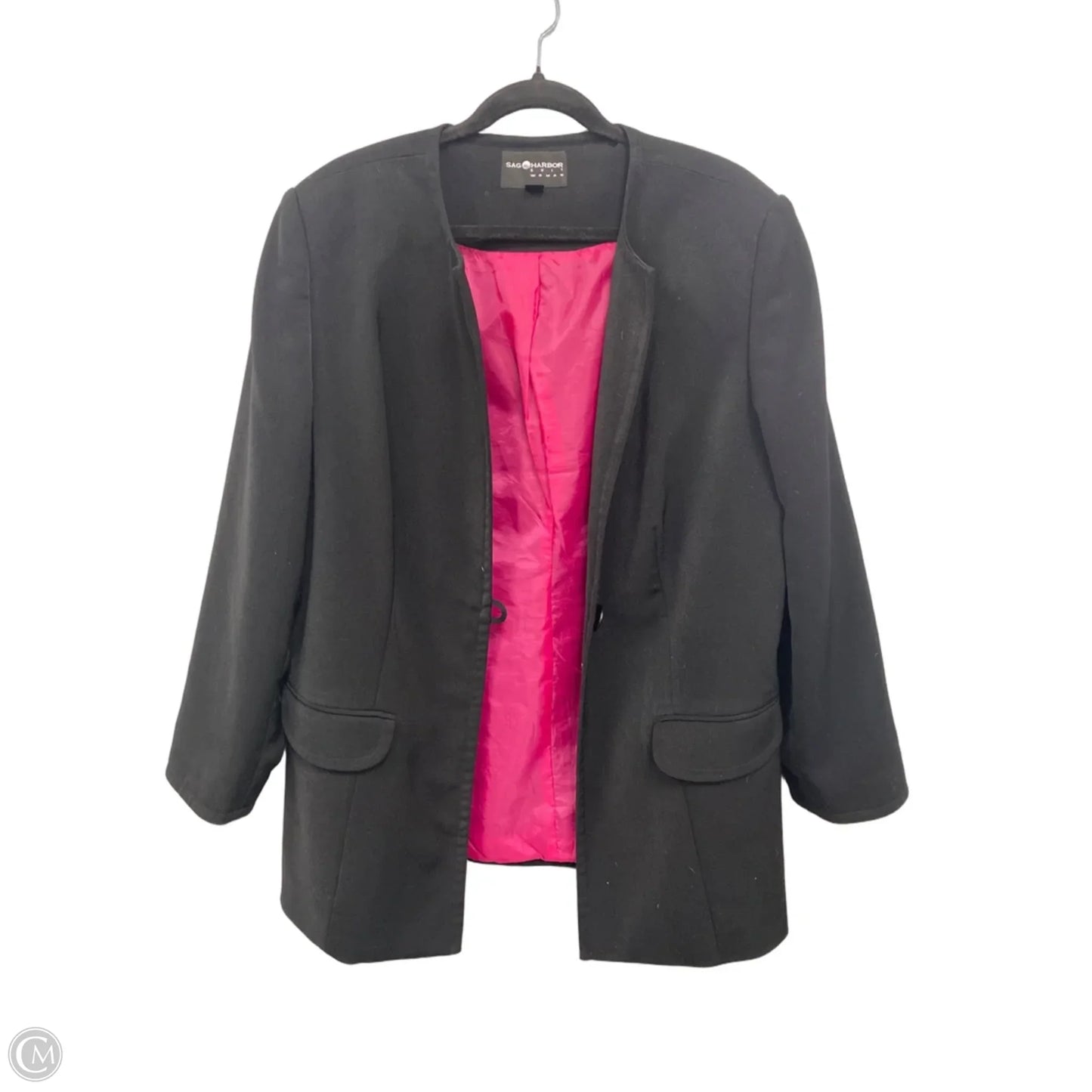 Blazer By Sag Harbor In Black, Size: 20