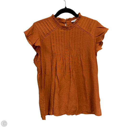Top Short Sleeve By Nanette Lepore In Orange, Size: L