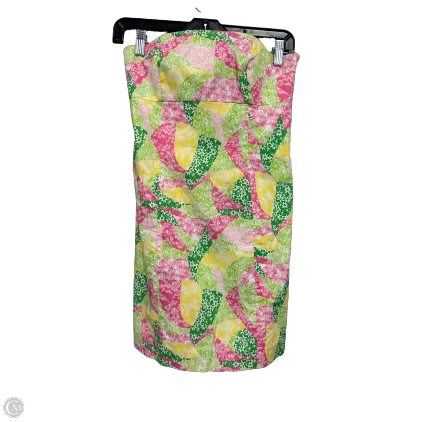 Dress Designer By Lilly Pulitzer In Green & Yellow, Size: 0