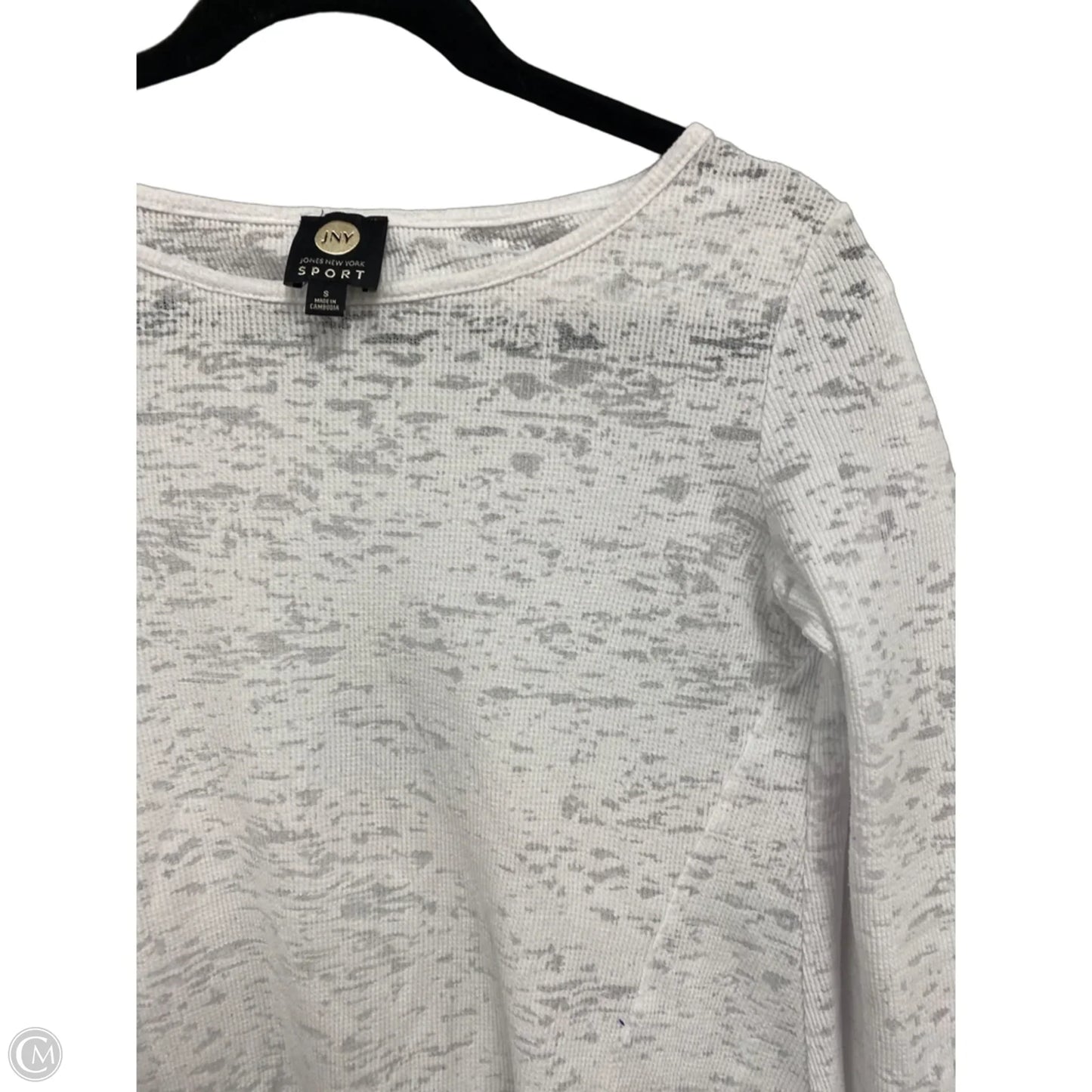 Top 3/4 Sleeve By Jones New York In White, Size: S