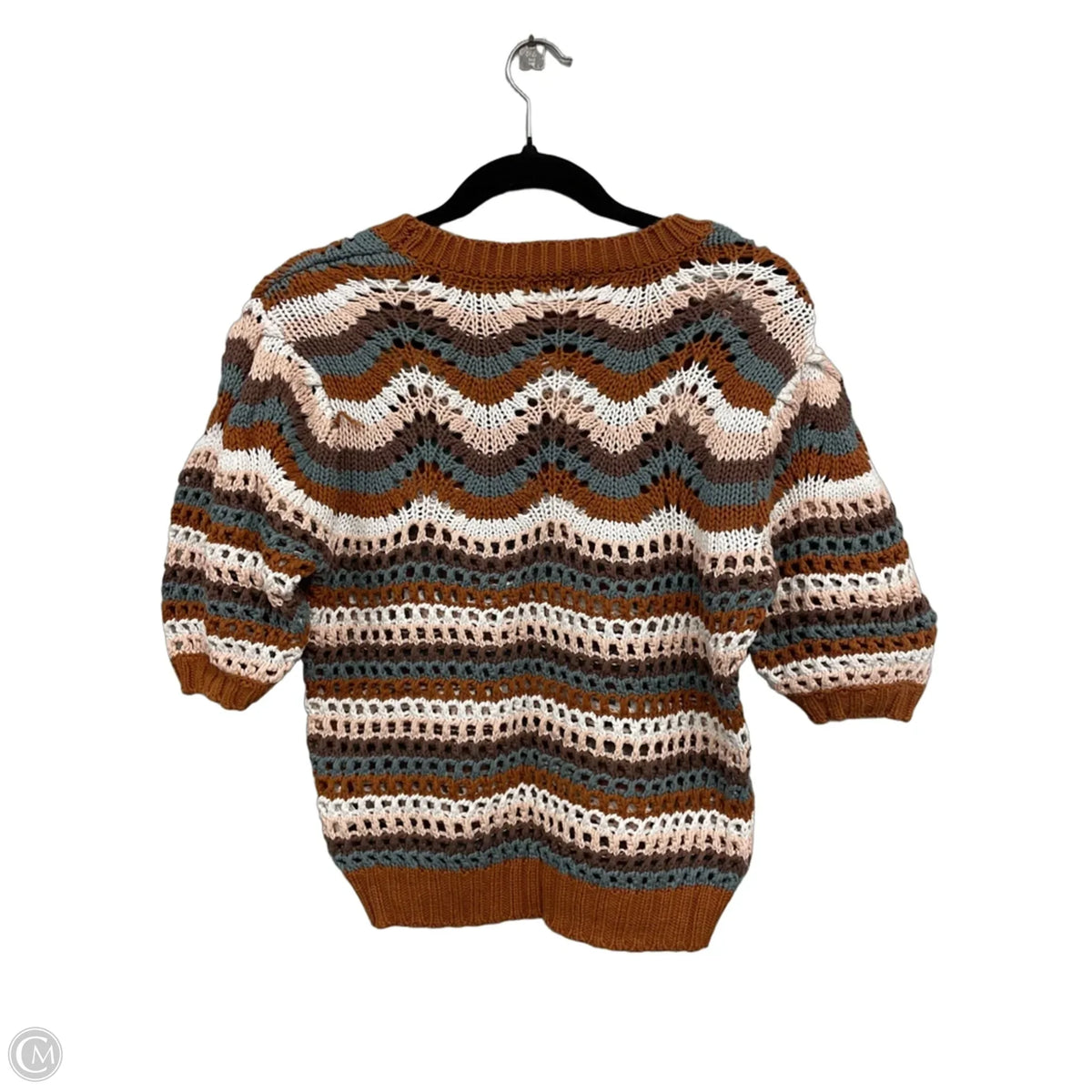 Sweater By Evereve In Brown & Grey, Size: S