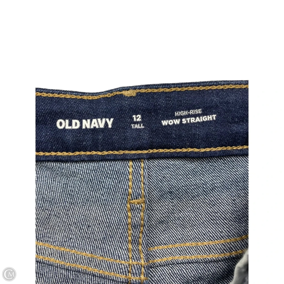 Jeans Straight By Old Navy In Blue, Size: 12
